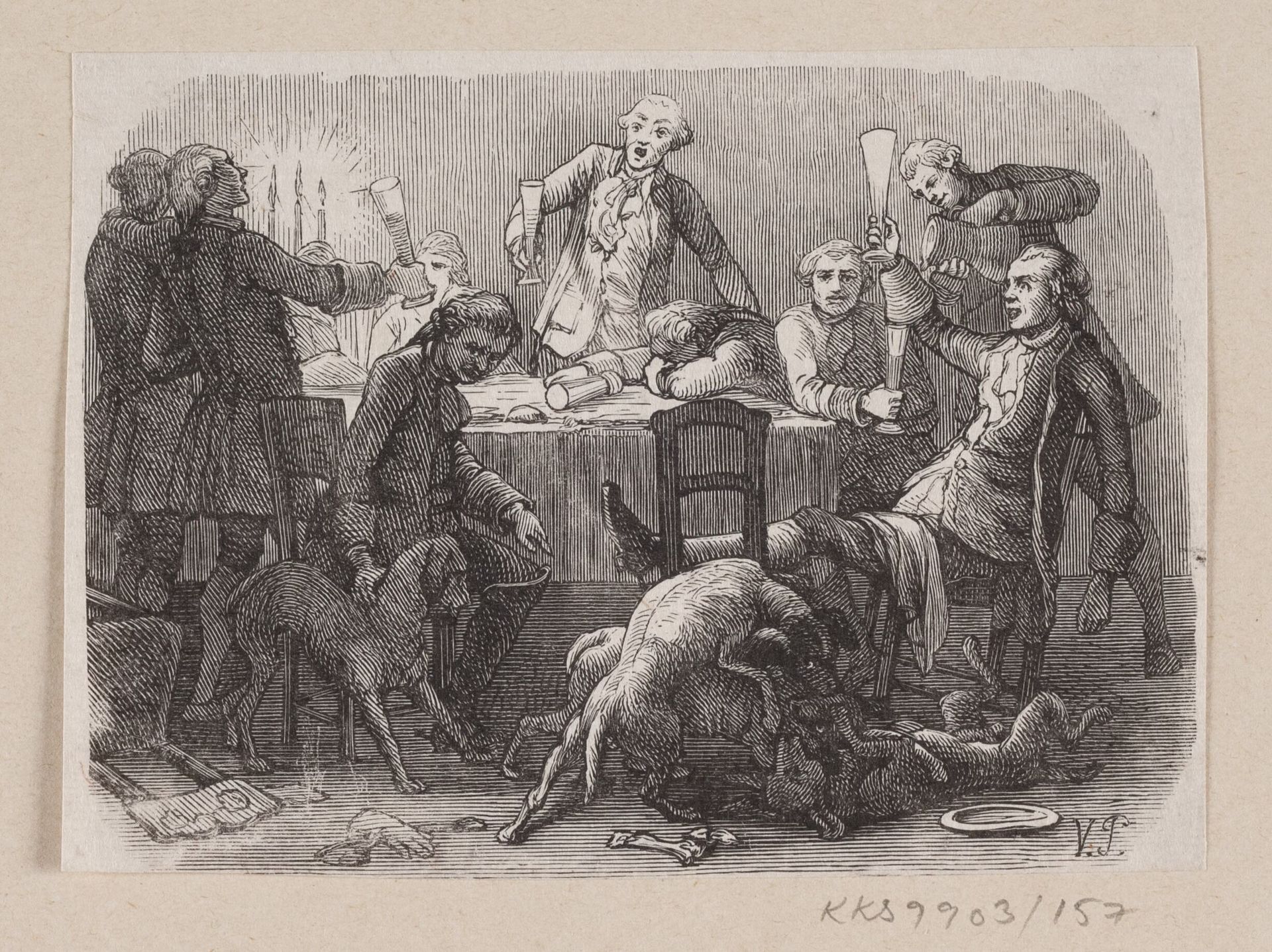 Illustration til "Alt paa sin rette Plads" i H.C. Andersen, "Eventyr og Historier", Bind 2 by H.P. Hansen