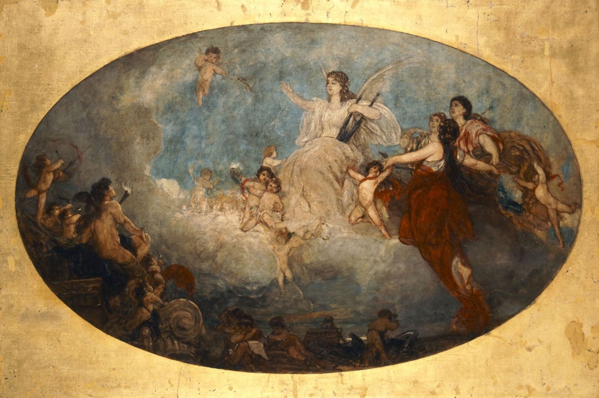 The liberal arts with their spirits by Nikolaos Gyzis