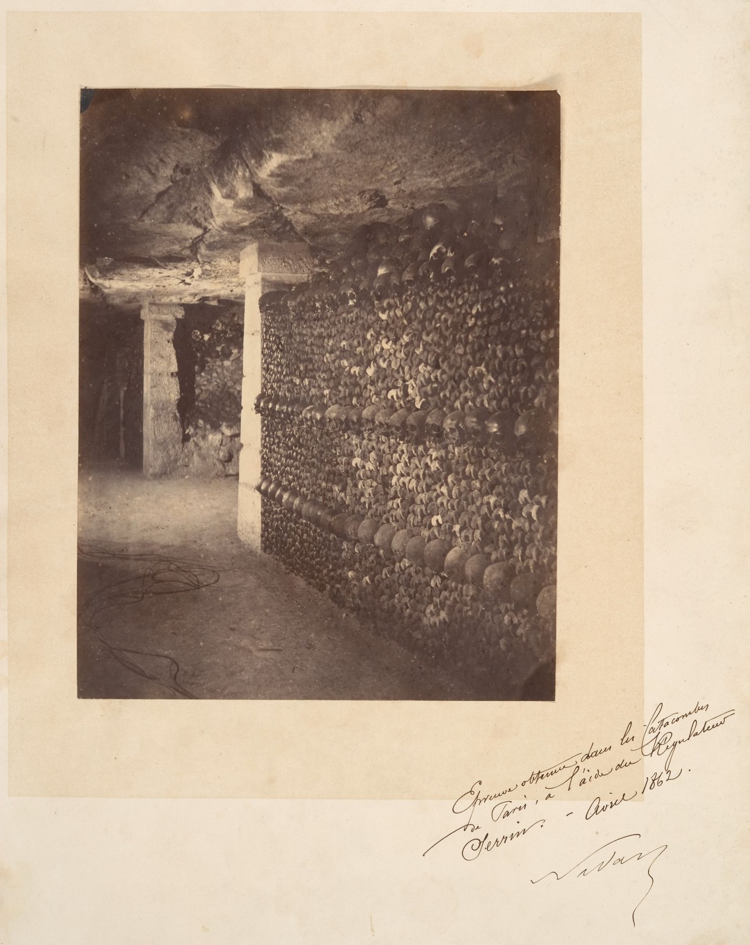 Catacombs, Paris by Nadar