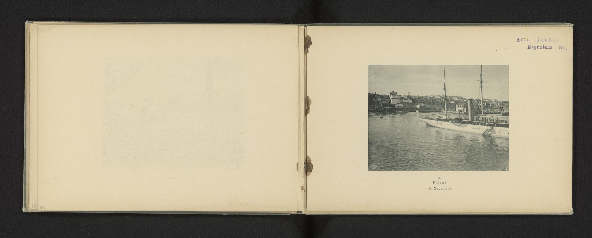 Gezicht op Beiroet, Libanon by Augusta Victoria (keizerin van Duitsland)
