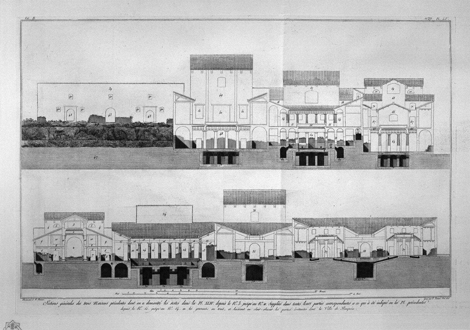 View of Corinthian Cavedio more important than the House of the Surgeon by Giovanni Battista Piranesi