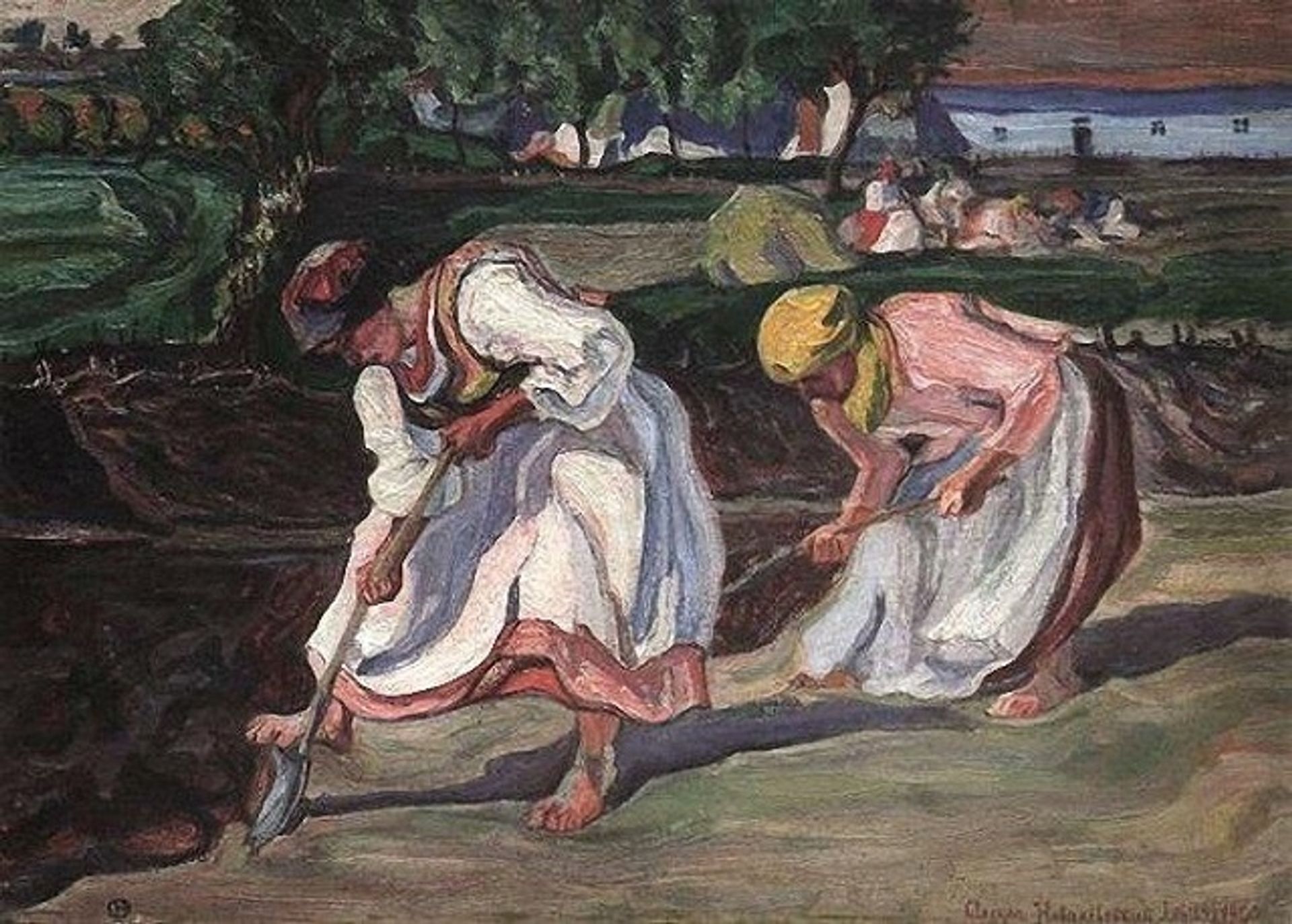 Digging at the vegetable garden by Oleksa Novakivskyi