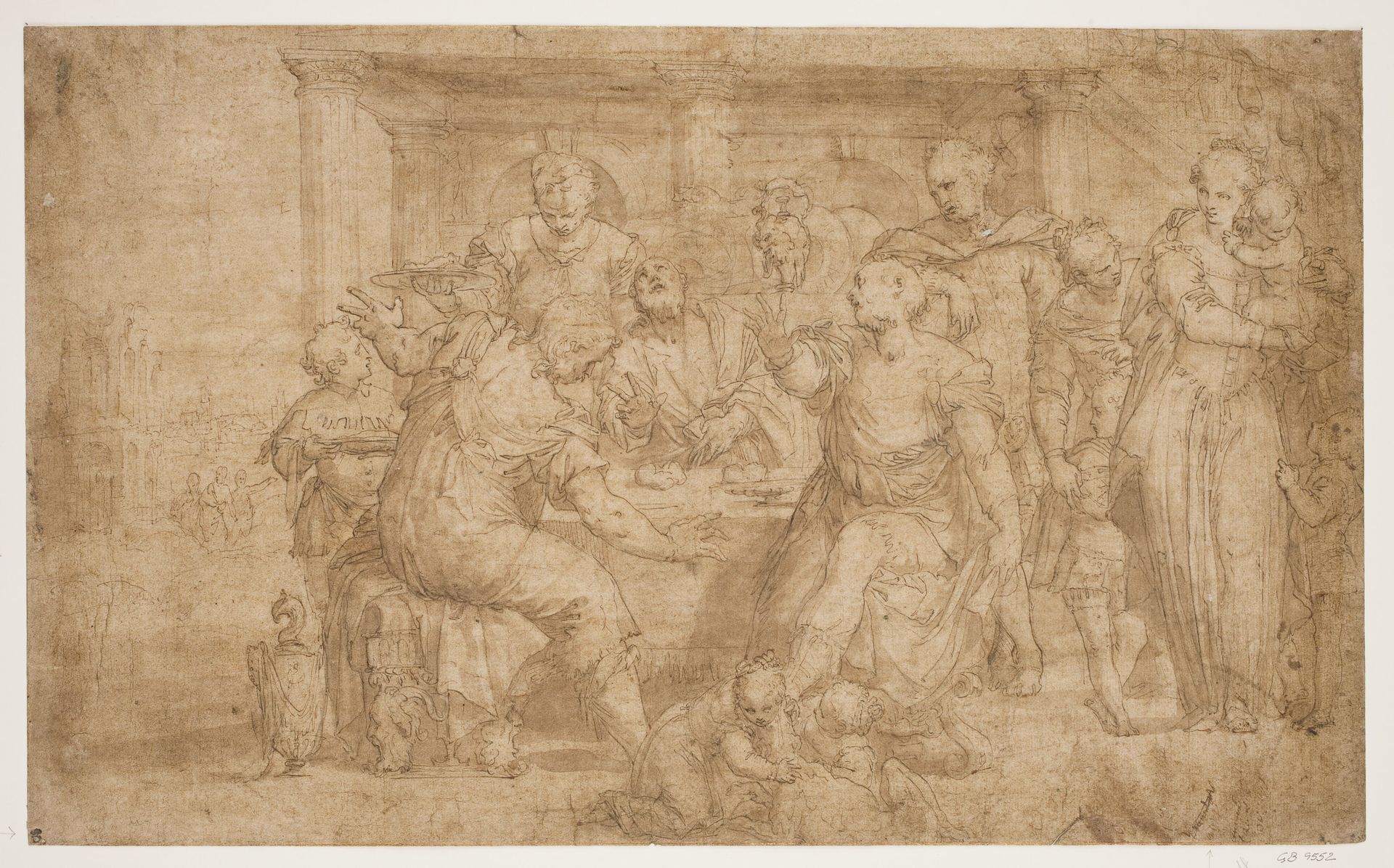 The supper at Emmaus by Giovanni Battista Zelotti