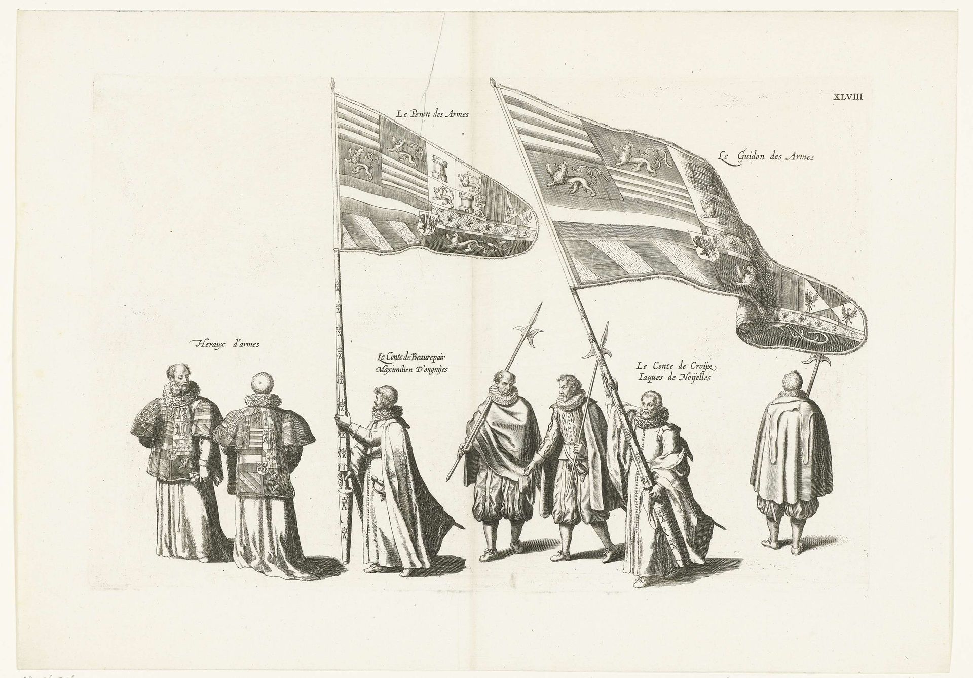 Begrafenisstoet van aartshertog Albrecht (plaat XLVIII), 1622 by Cornelis Galle I