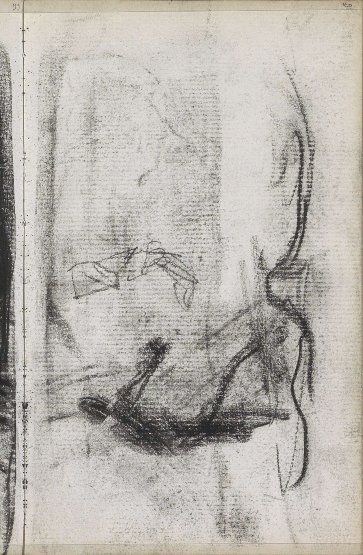 Figuur, mogelijk op het land by George Hendrik Breitner