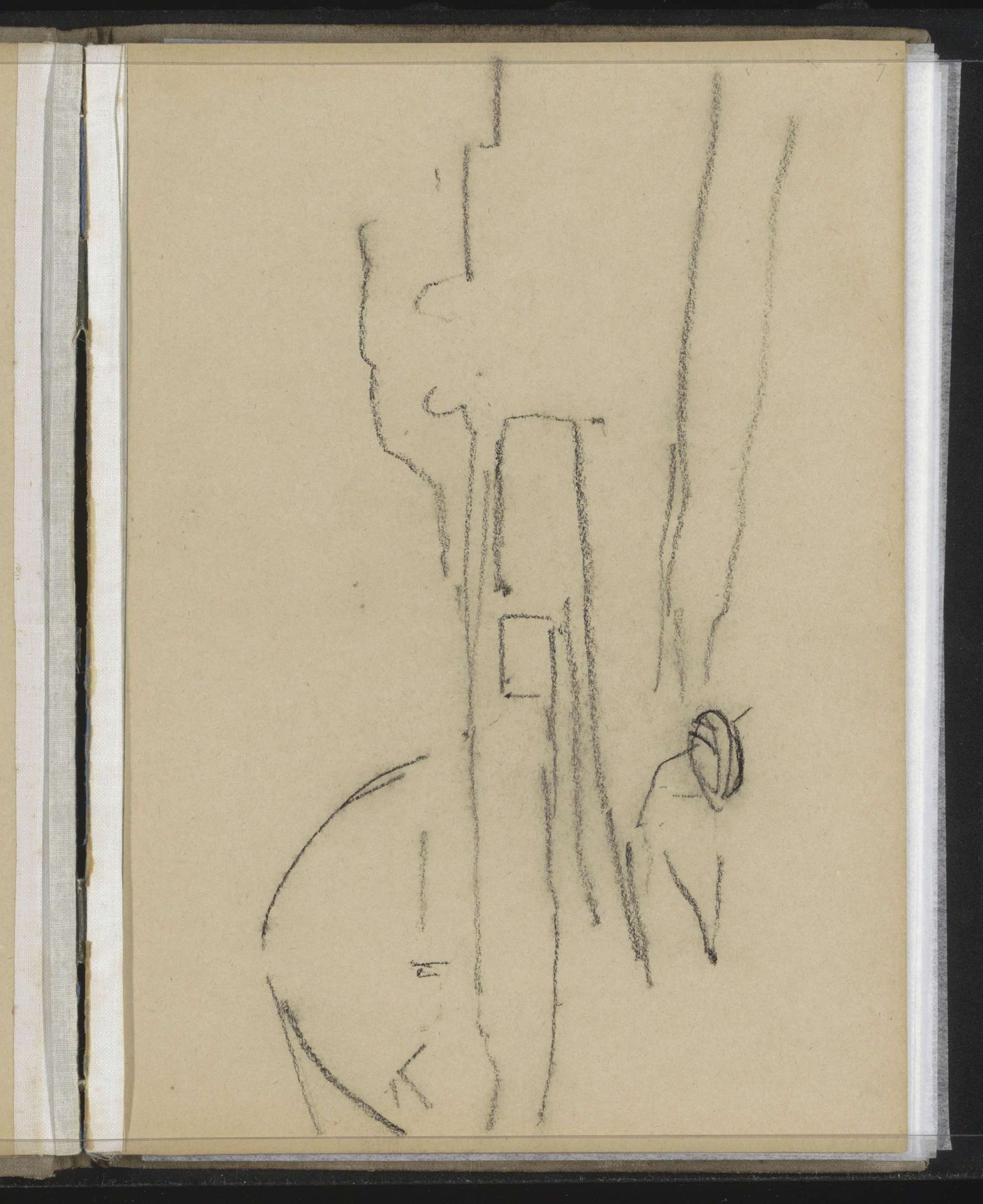 Stadsgezicht, mogelijk de Westertoegang en het Centraal Station te Amsterdam by Willem Witsen