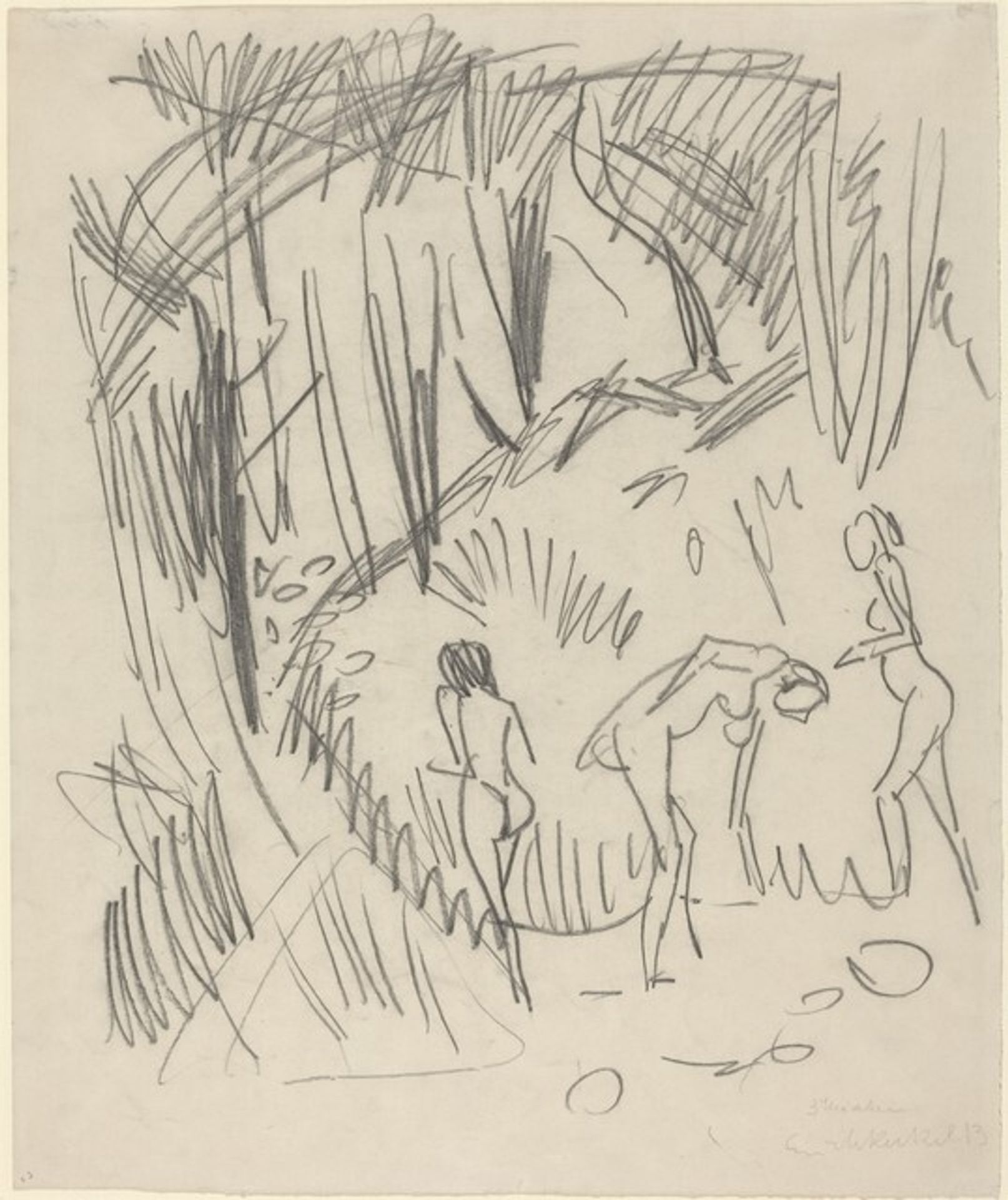 Three Figures by Erich Heckel