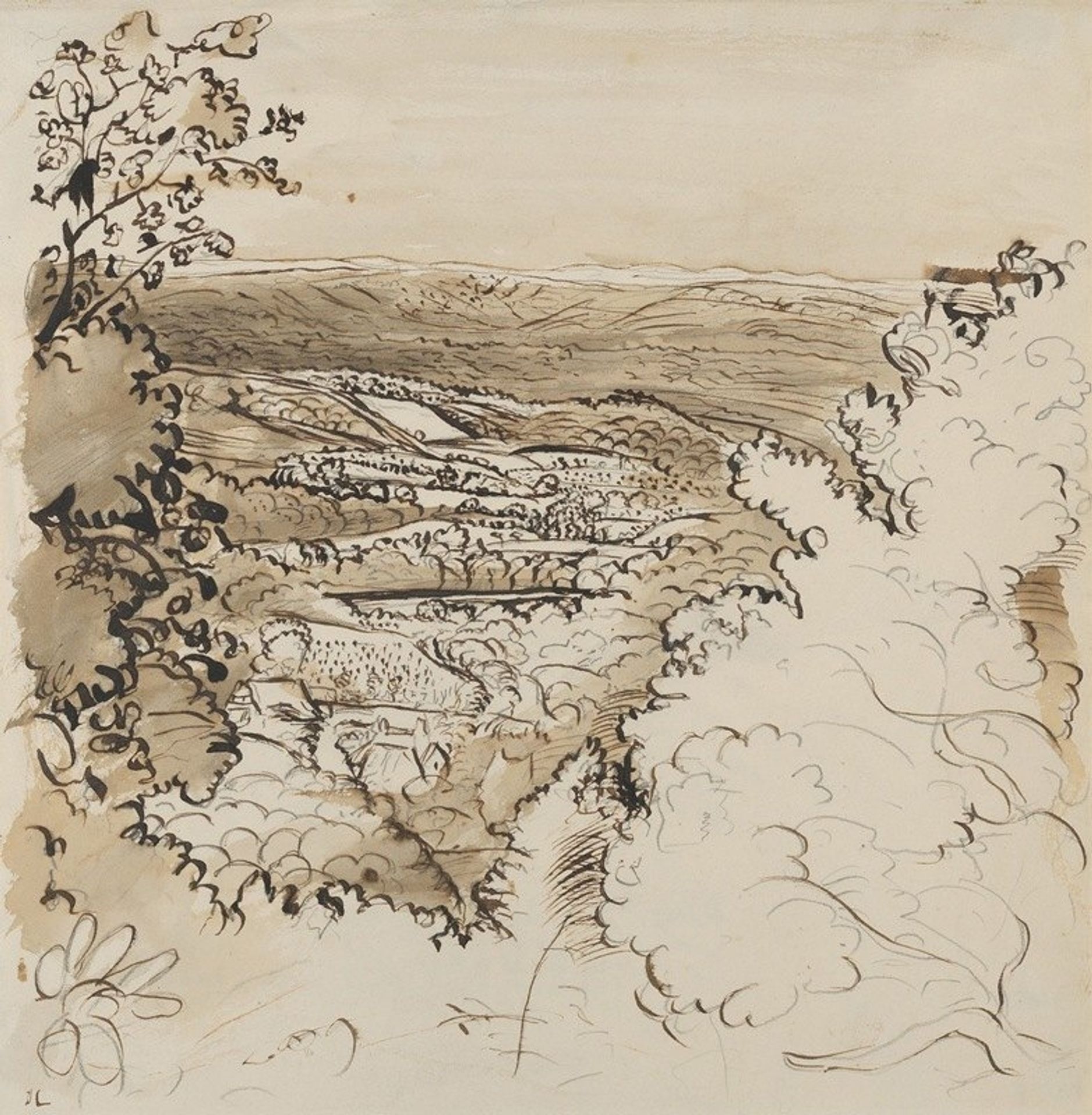Underriver–The Golden Valley by John Linnell