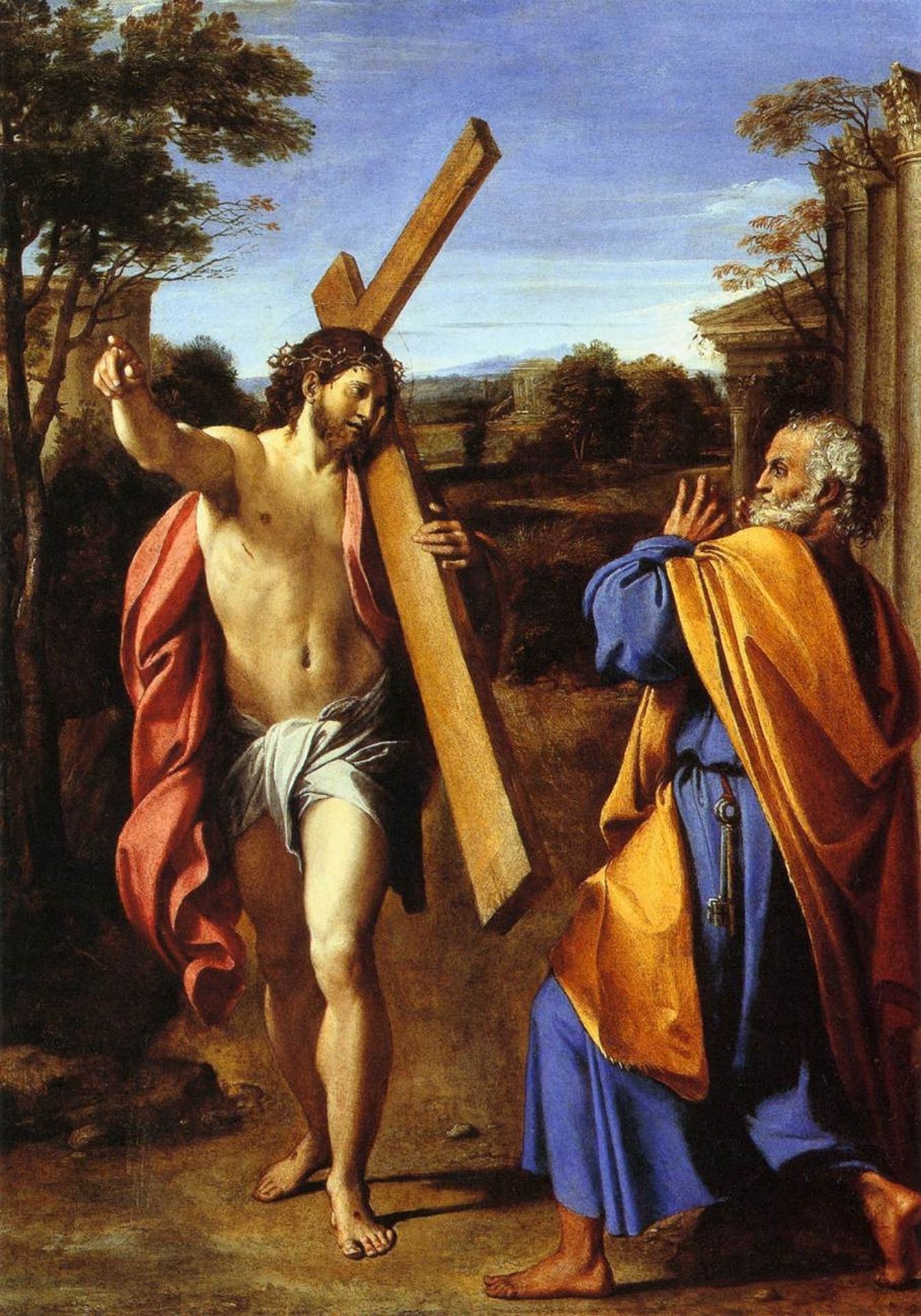 Lord, whither goest thou? by Annibale Carracci