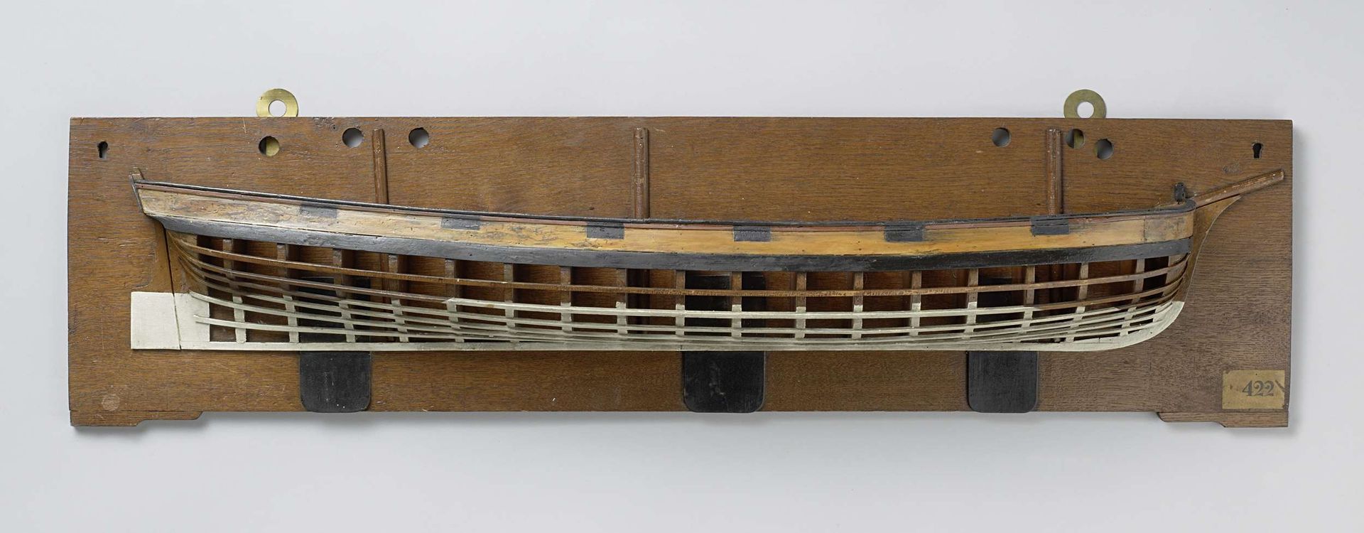 Half Model of a 15-Gun Gunboat with Sliding Keels by Anonymous