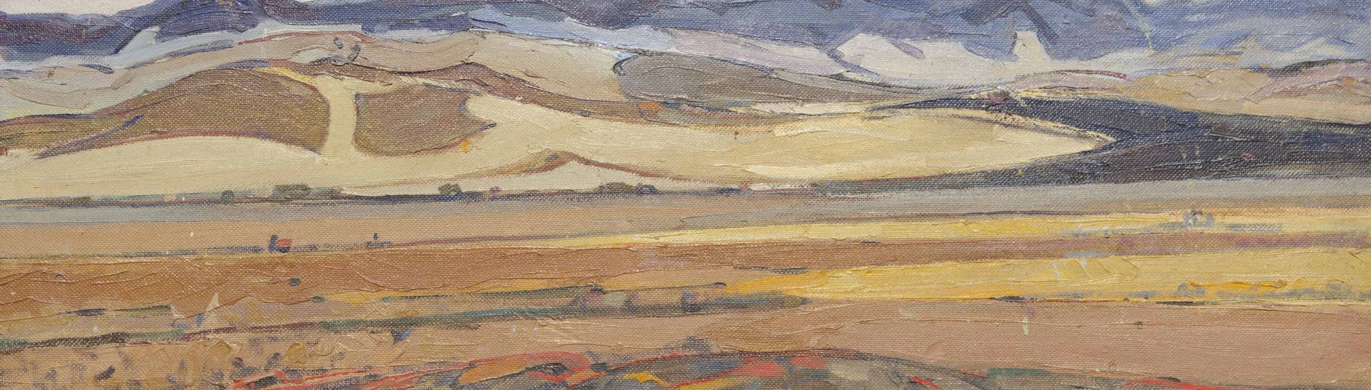 Autumn steppe. The mountains by Mikhail Olennikov
