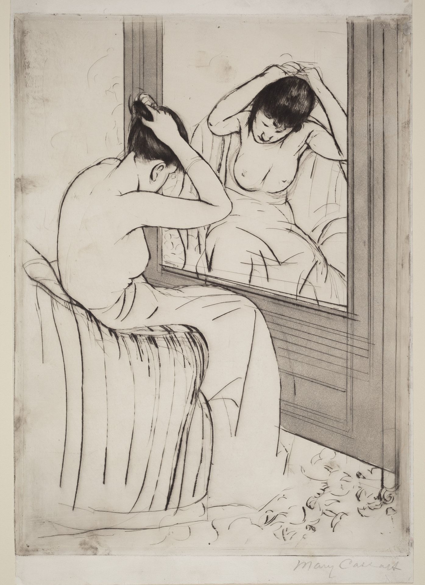 The Coiffure by Mary Cassatt