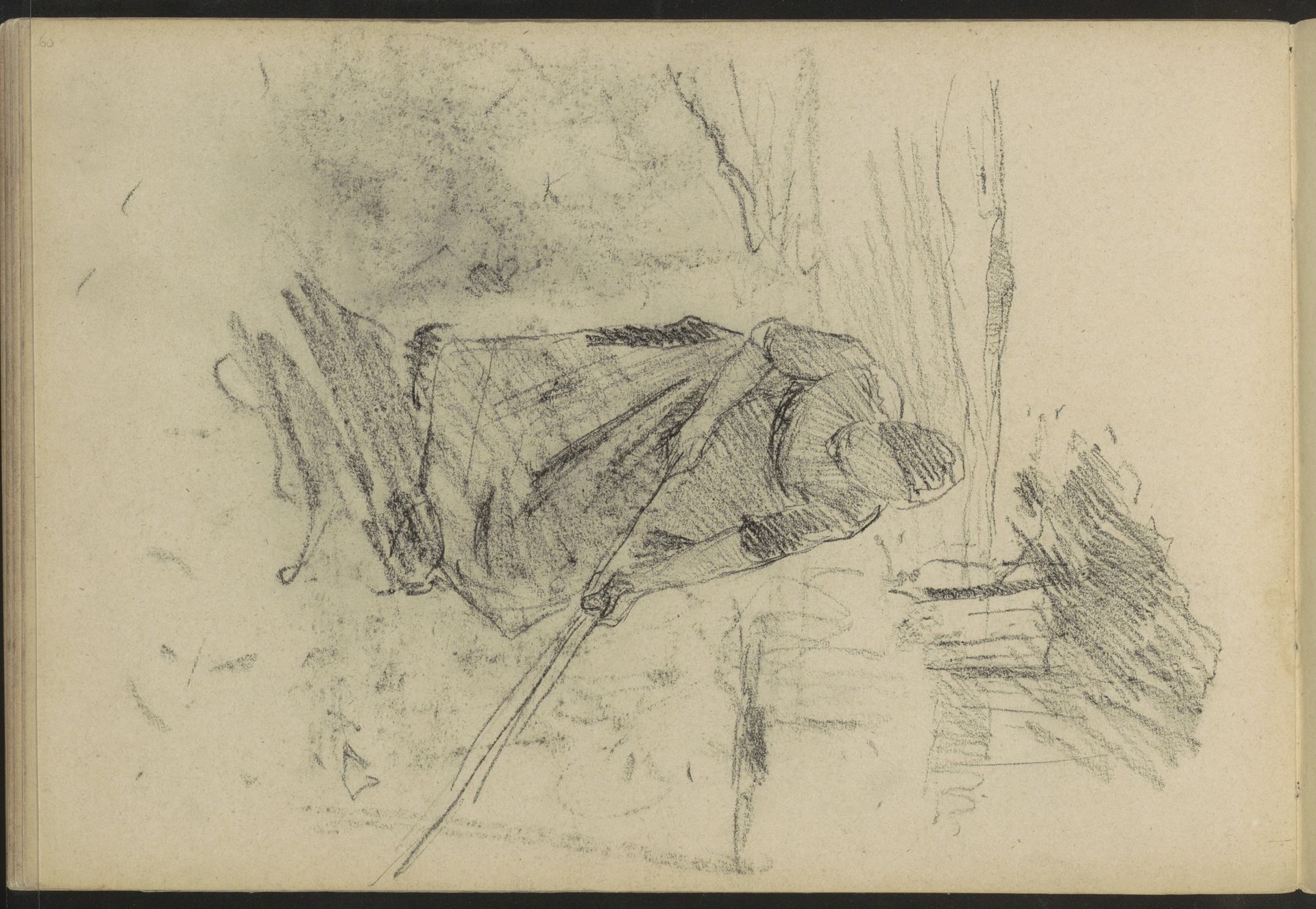 Boerin met schoffel by Willem Witsen