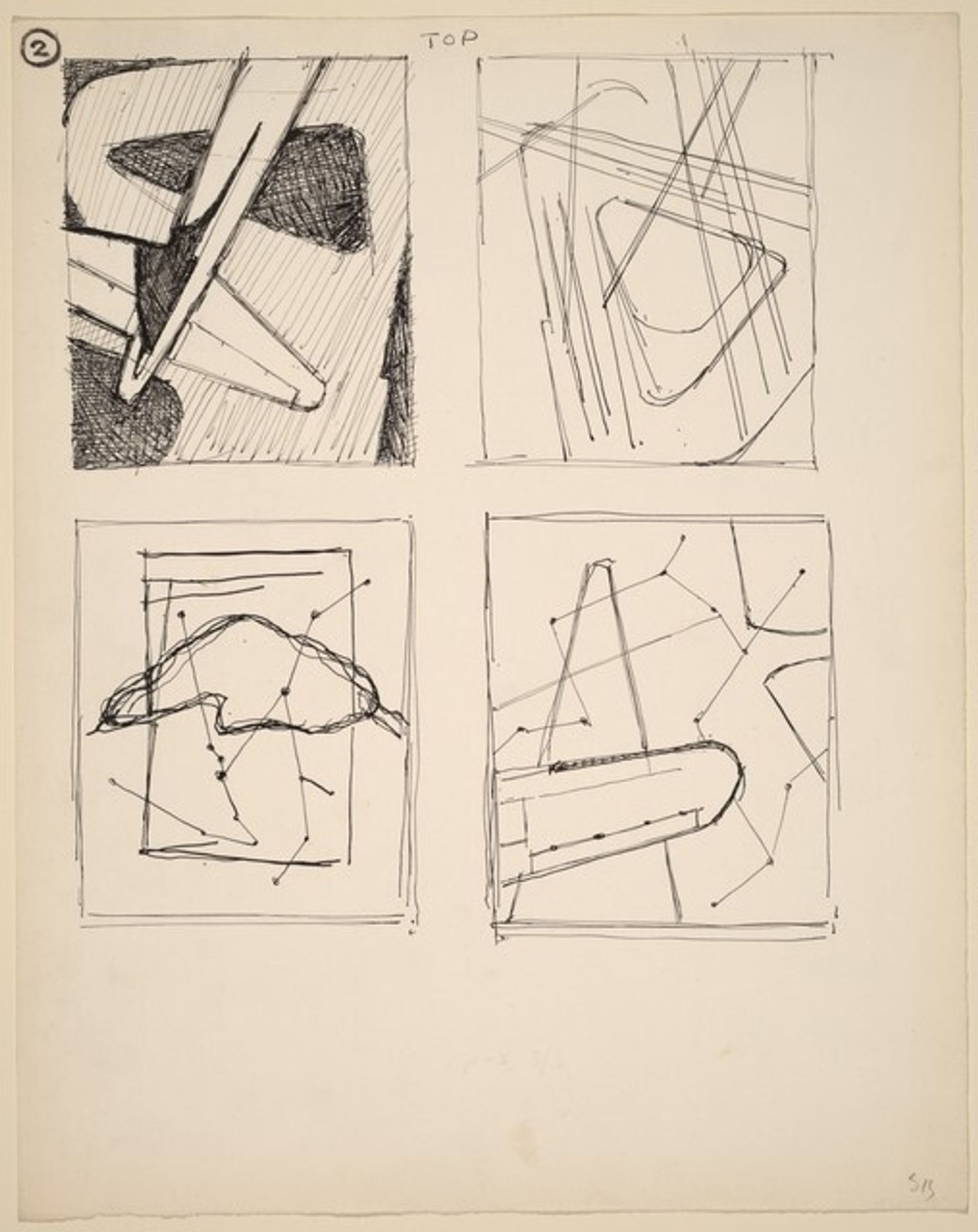 Four Aerial Studies by Ralston Crawford