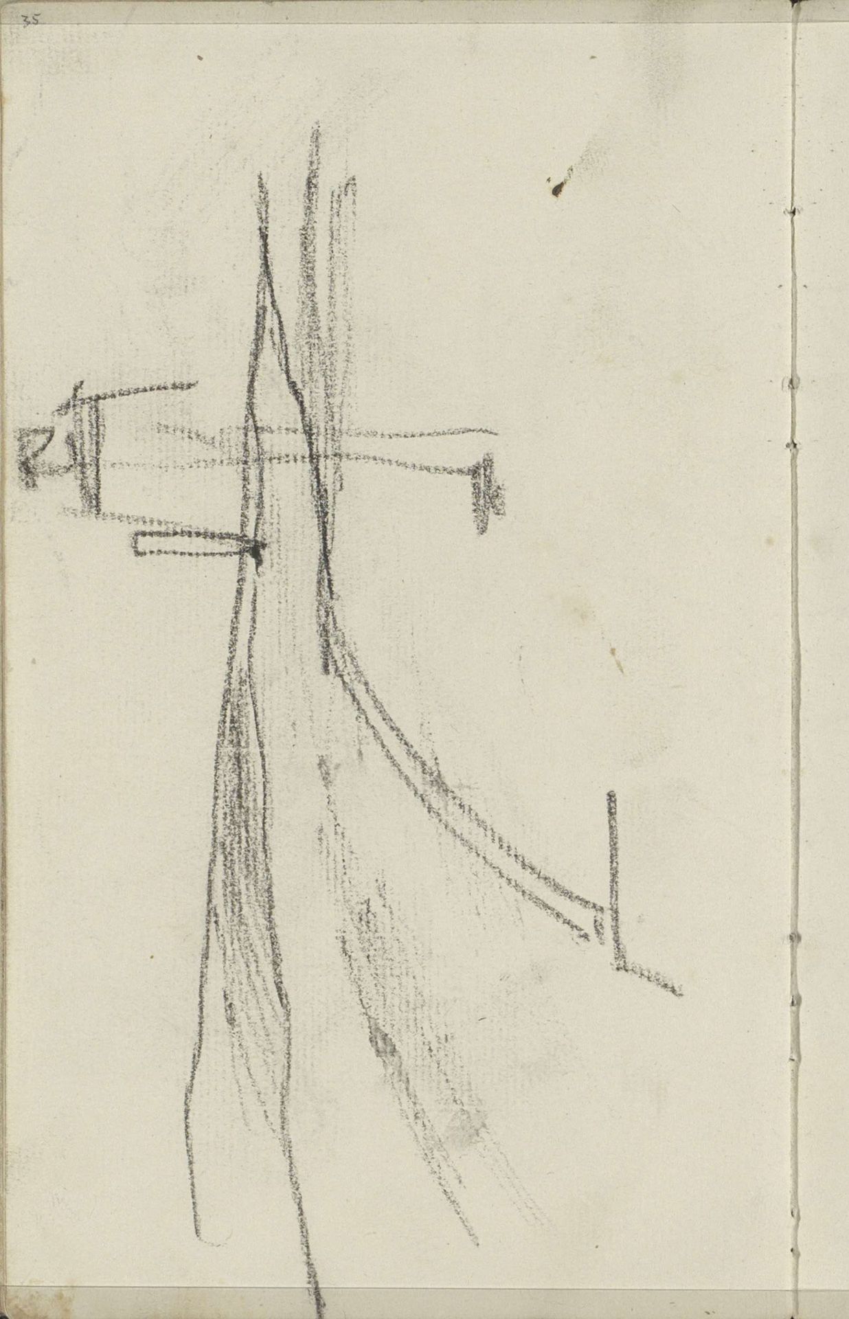 Man langs een weg by George Hendrik Breitner