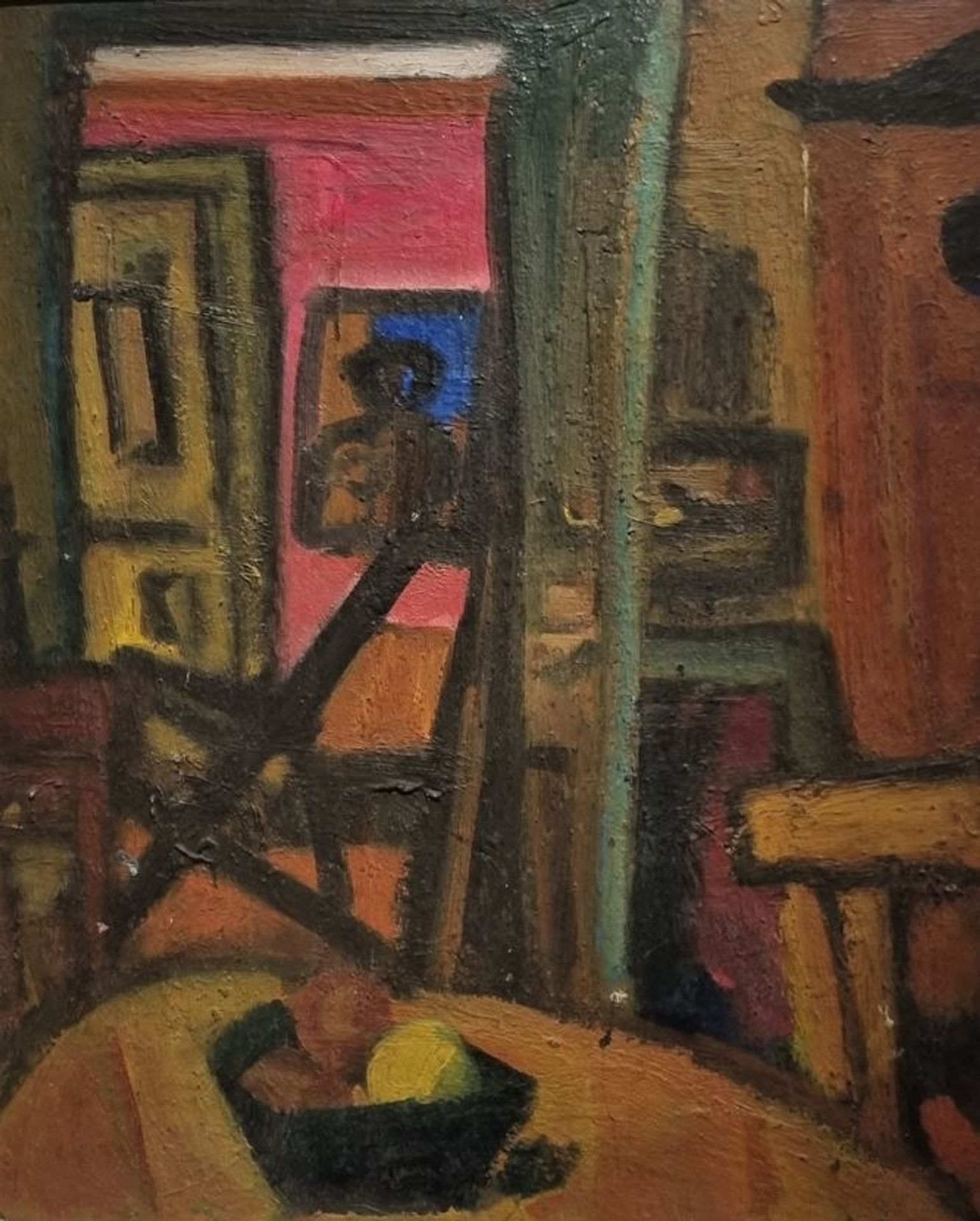 Béla Czóbel, Enterior 1920 by Bela Czobel