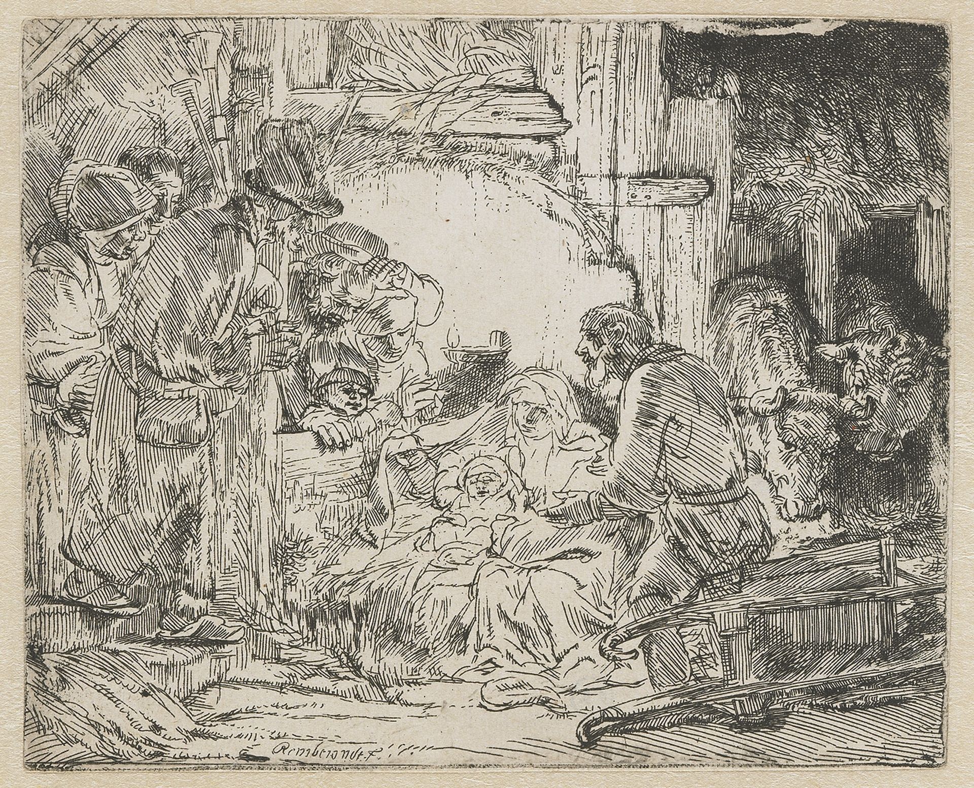 Nativity by Rembrandt van Rijn