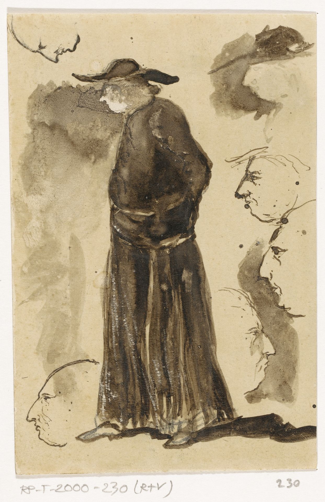 Franse priester by Johannes Tavenraat