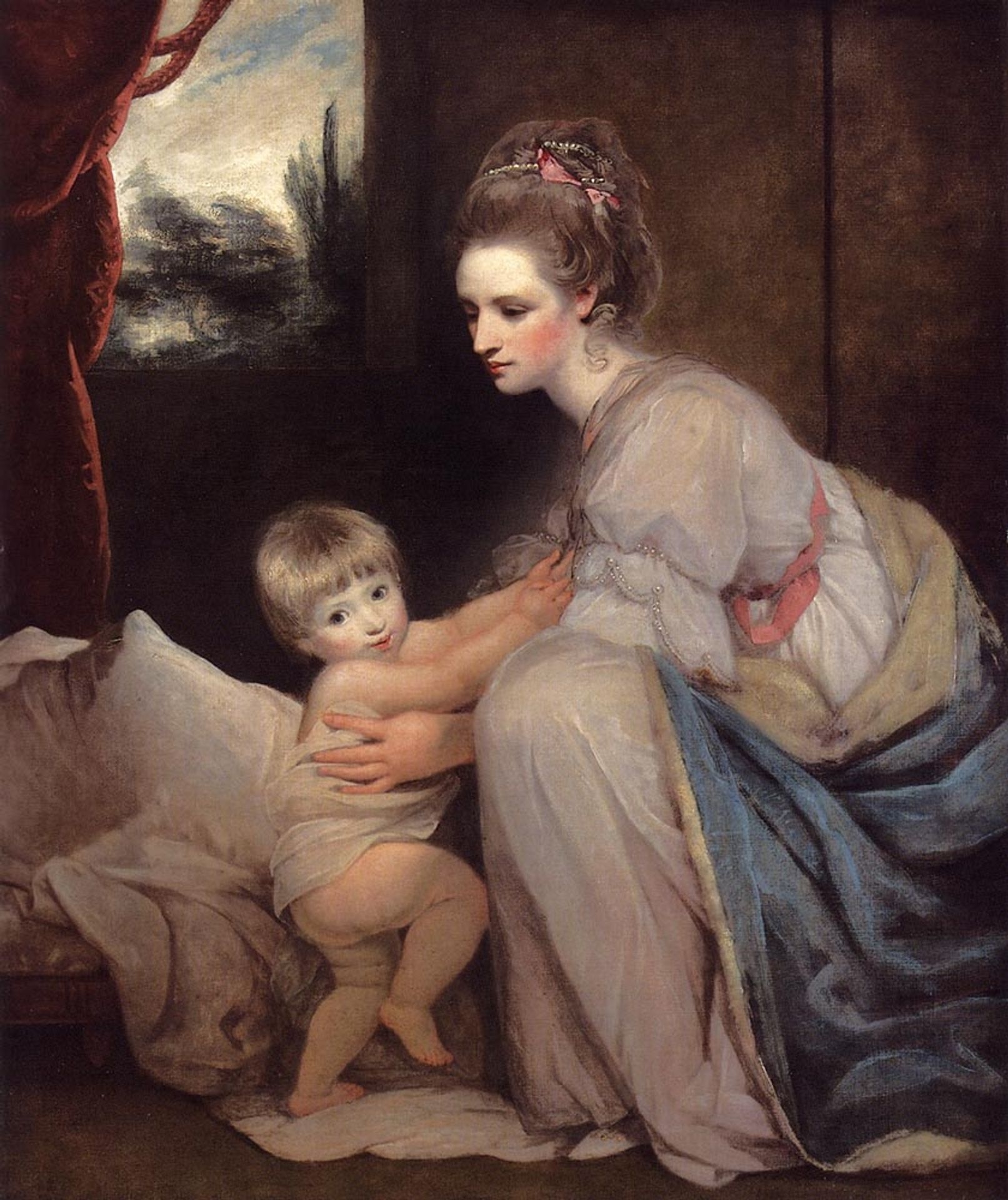 Mrs. William Beresford and her Son John, later Lord Decies by Joshua Reynolds