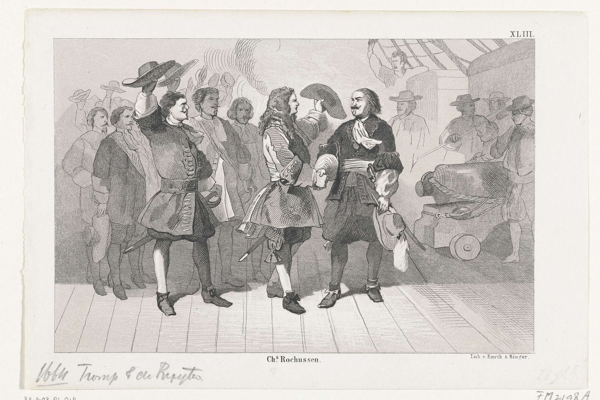 Cornelis Tromp en Michiel de Ruyter, 1664 by Anonymous
