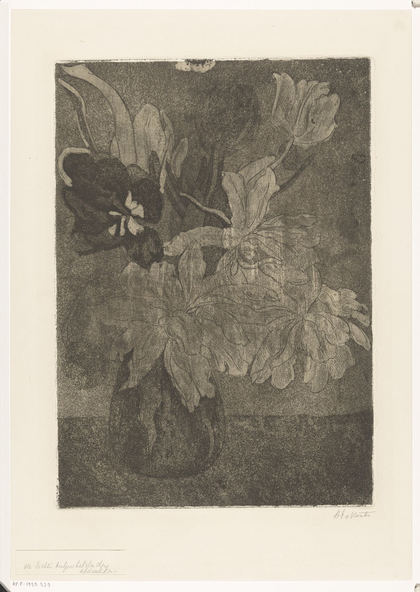 Vaas met tulpen by Barbara Elisabeth van Houten
