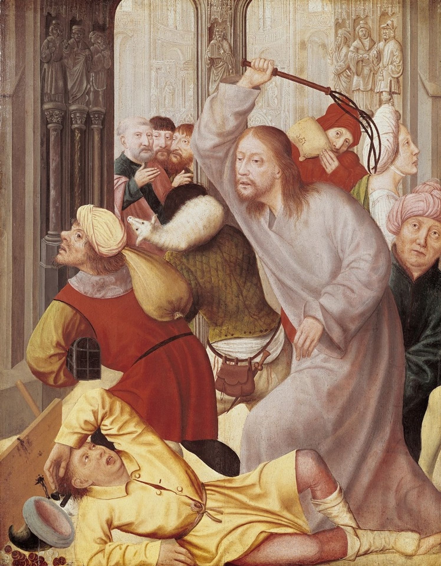 Jesus Chasing the Merchants from the Temple by Quentin Matsys