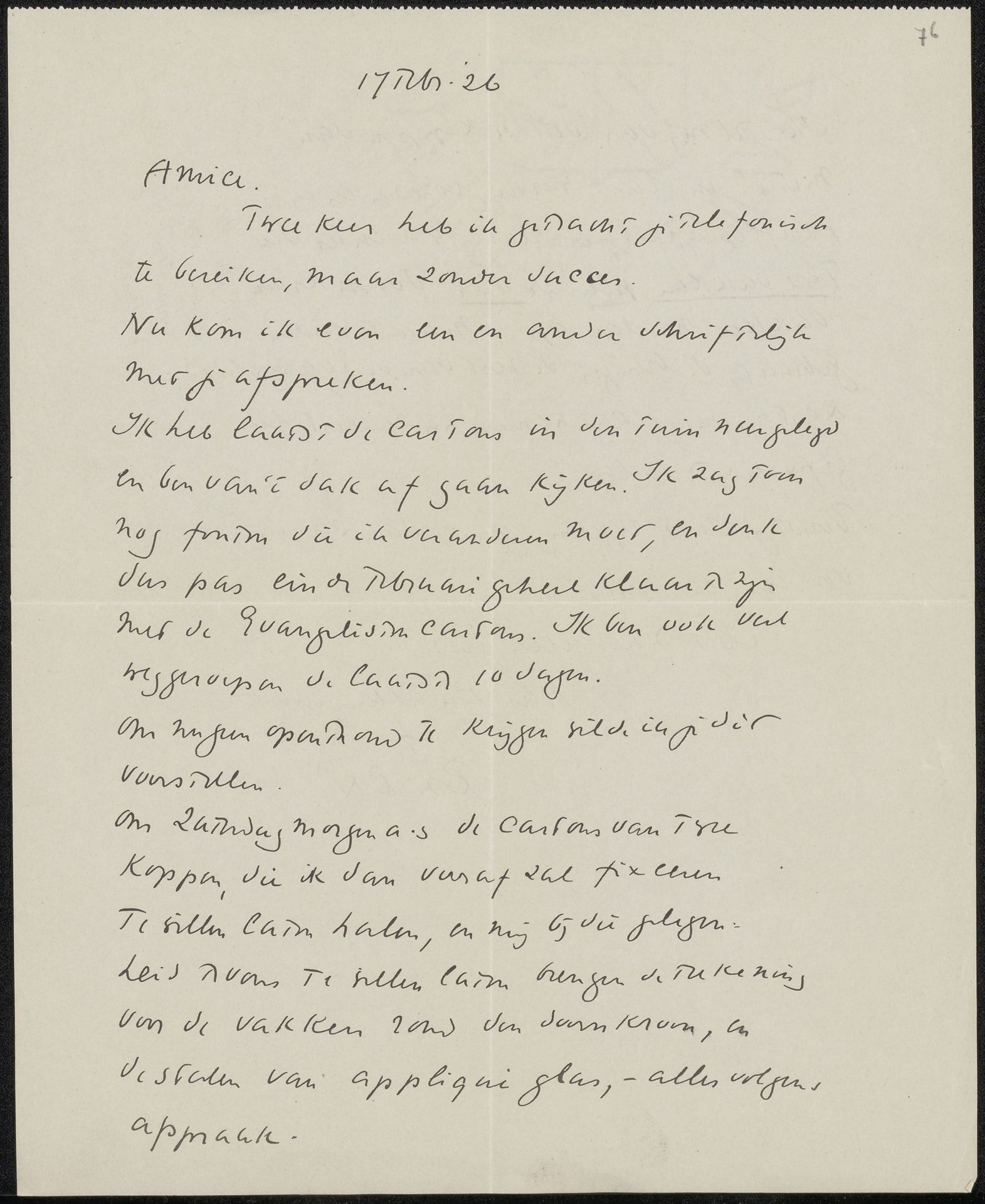 Brief aan Willem Bogtman by Richard Nicolaüs Roland Holst