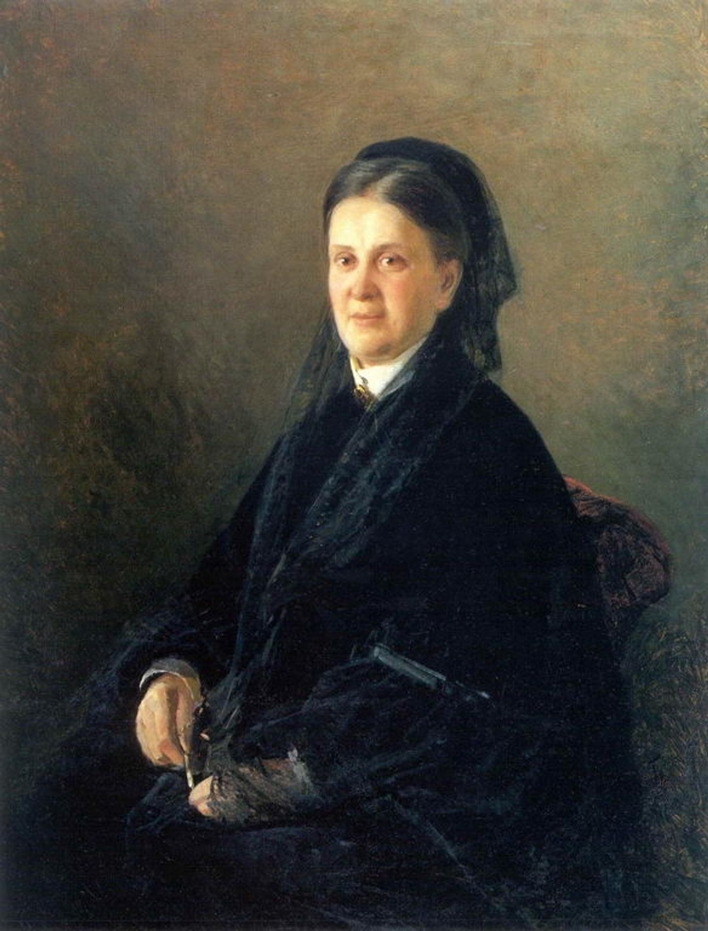 Portrait of Anna Olsufyeva by Nikolai Ge
