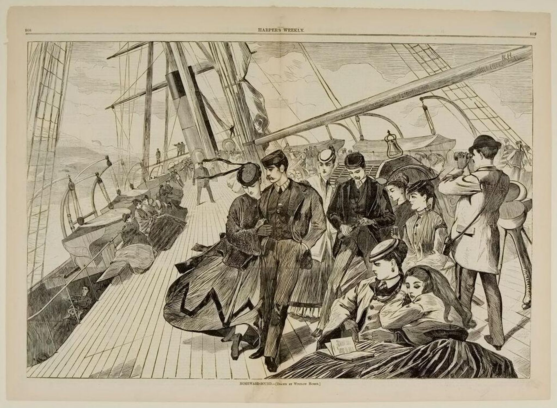 Homeward - Bound by Designed by Winslow Homer
