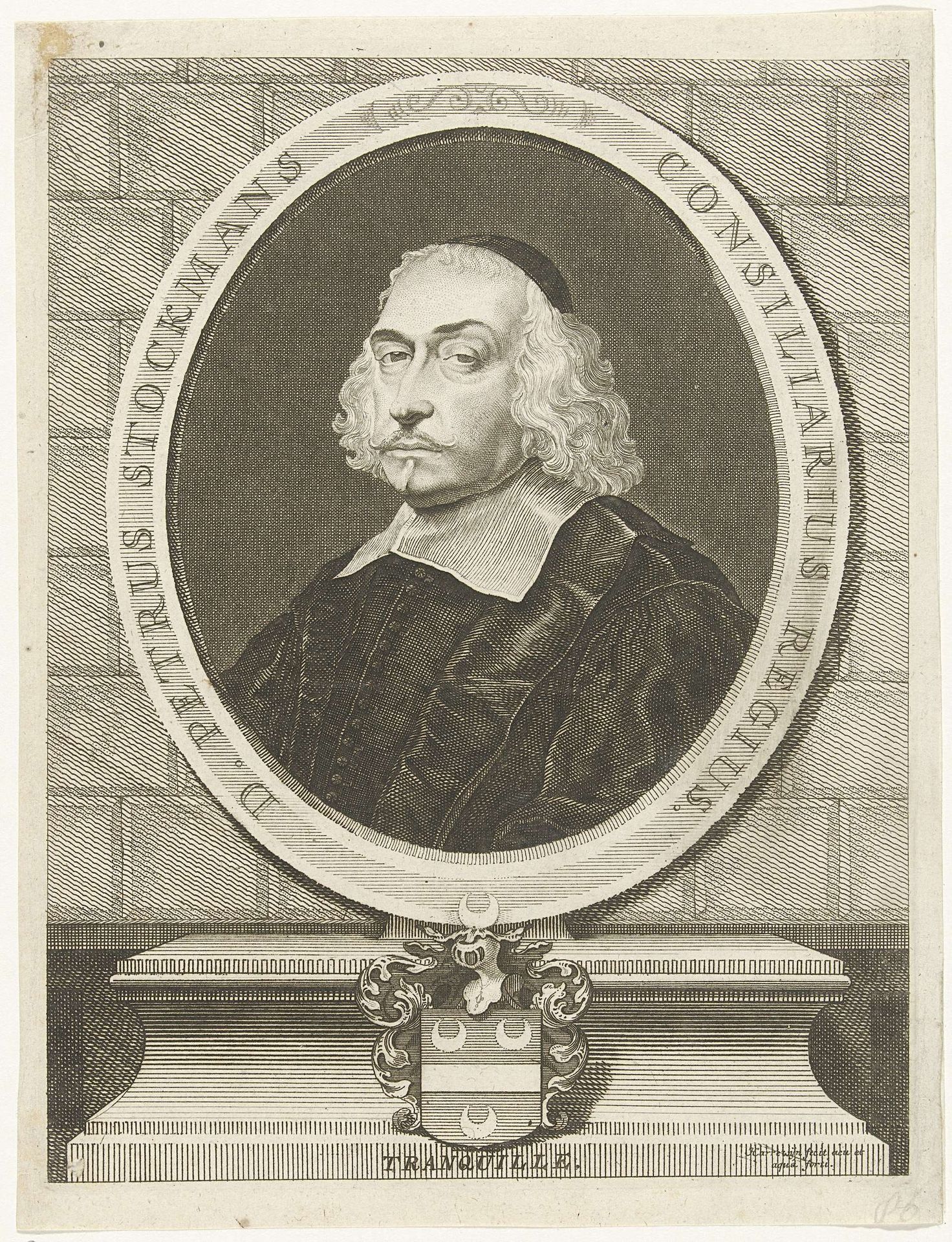 Portret van Petrus Stockmans by Jacobus Harrewijn