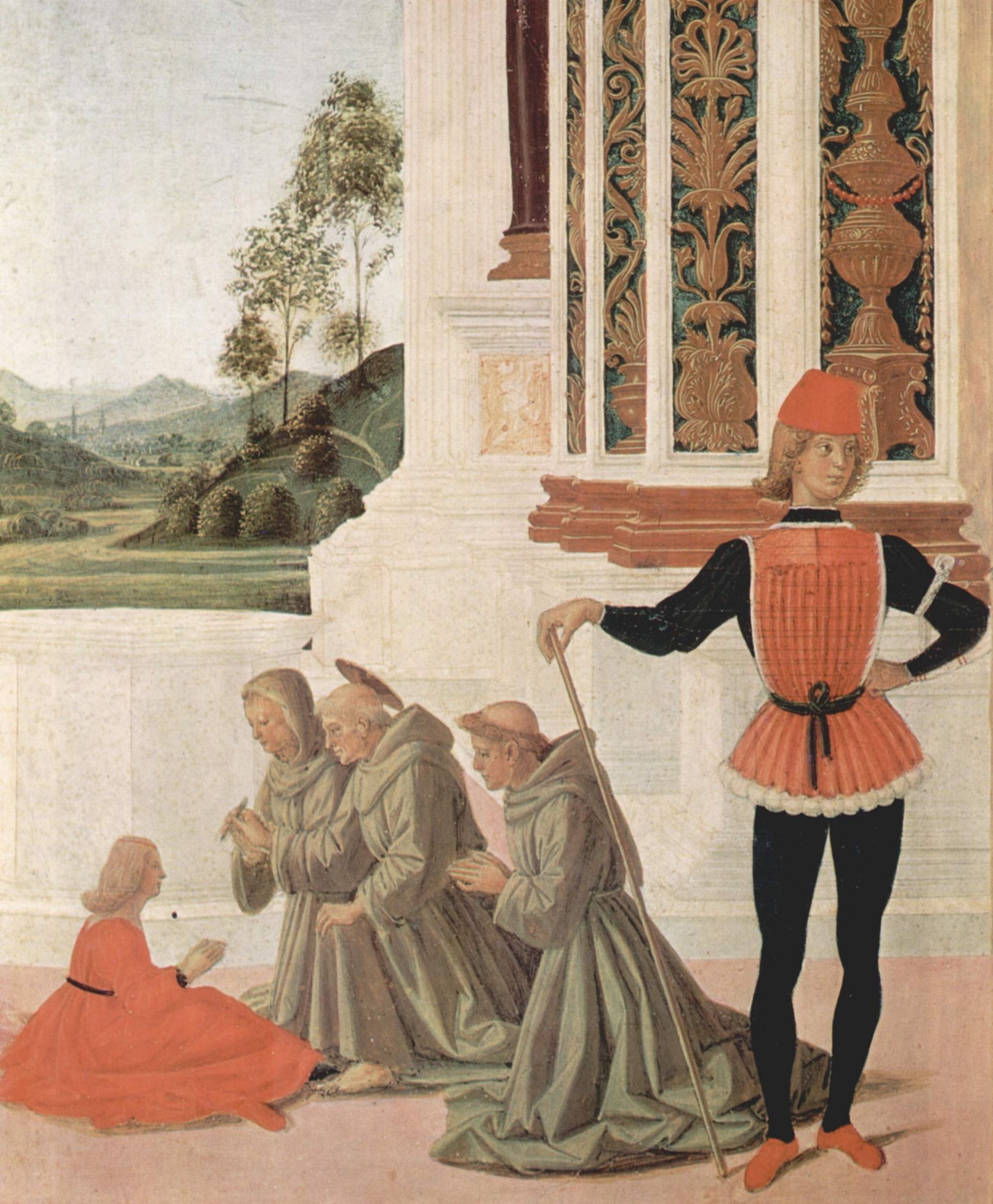 The Miracles of San Bernardino. The Healing of a Young (detail) by Pietro Perugino