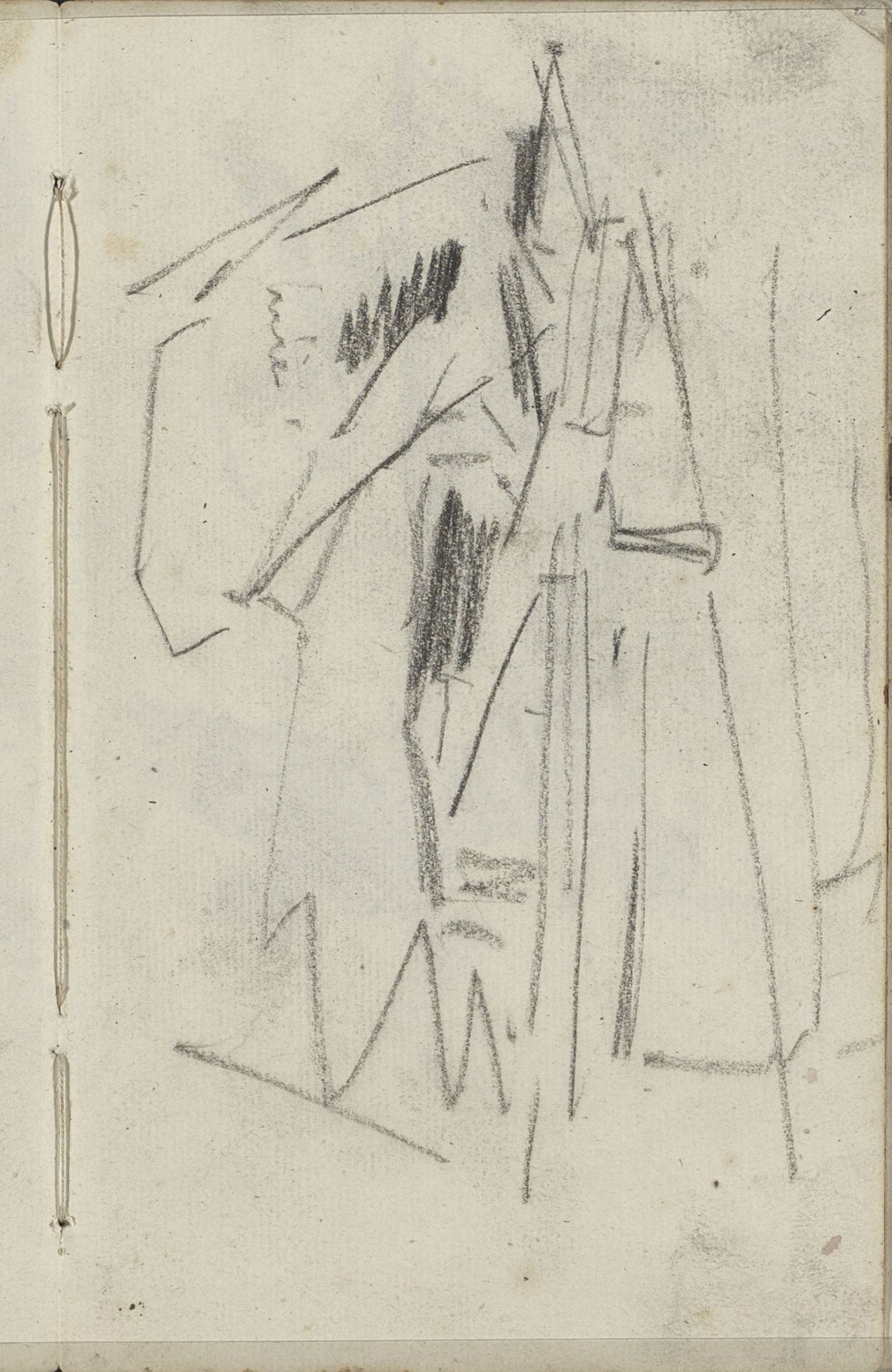 Studie, mogelijk van een kade by George Hendrik Breitner