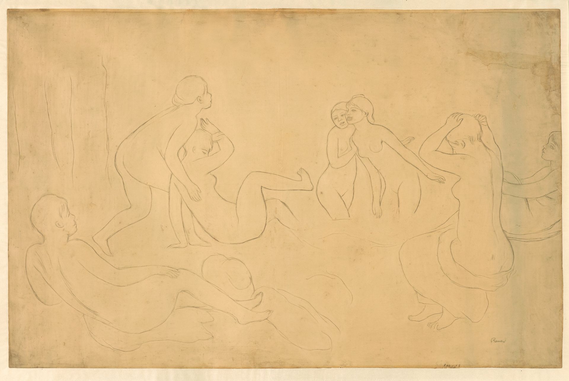 Bathers in a Forest by Pierre-Auguste Renoir