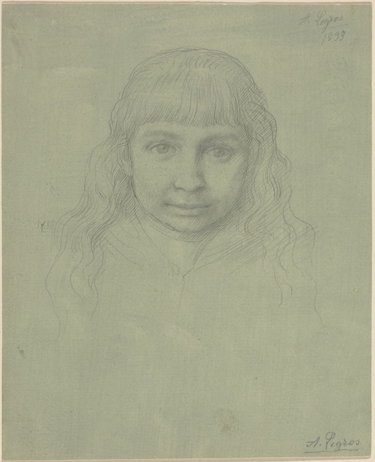 Head of a Child by Alphonse Legros