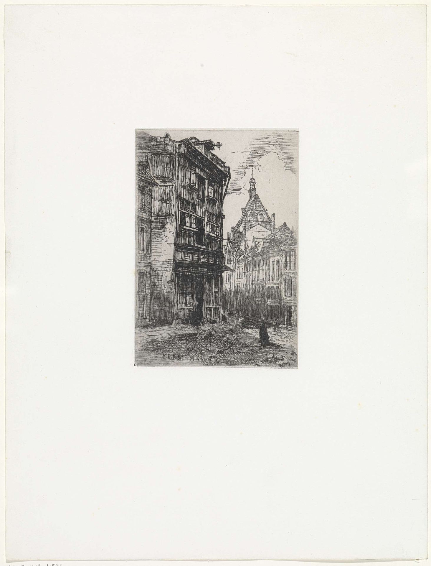 Kersenmarkt te Maastricht by Alexander Schaepkens