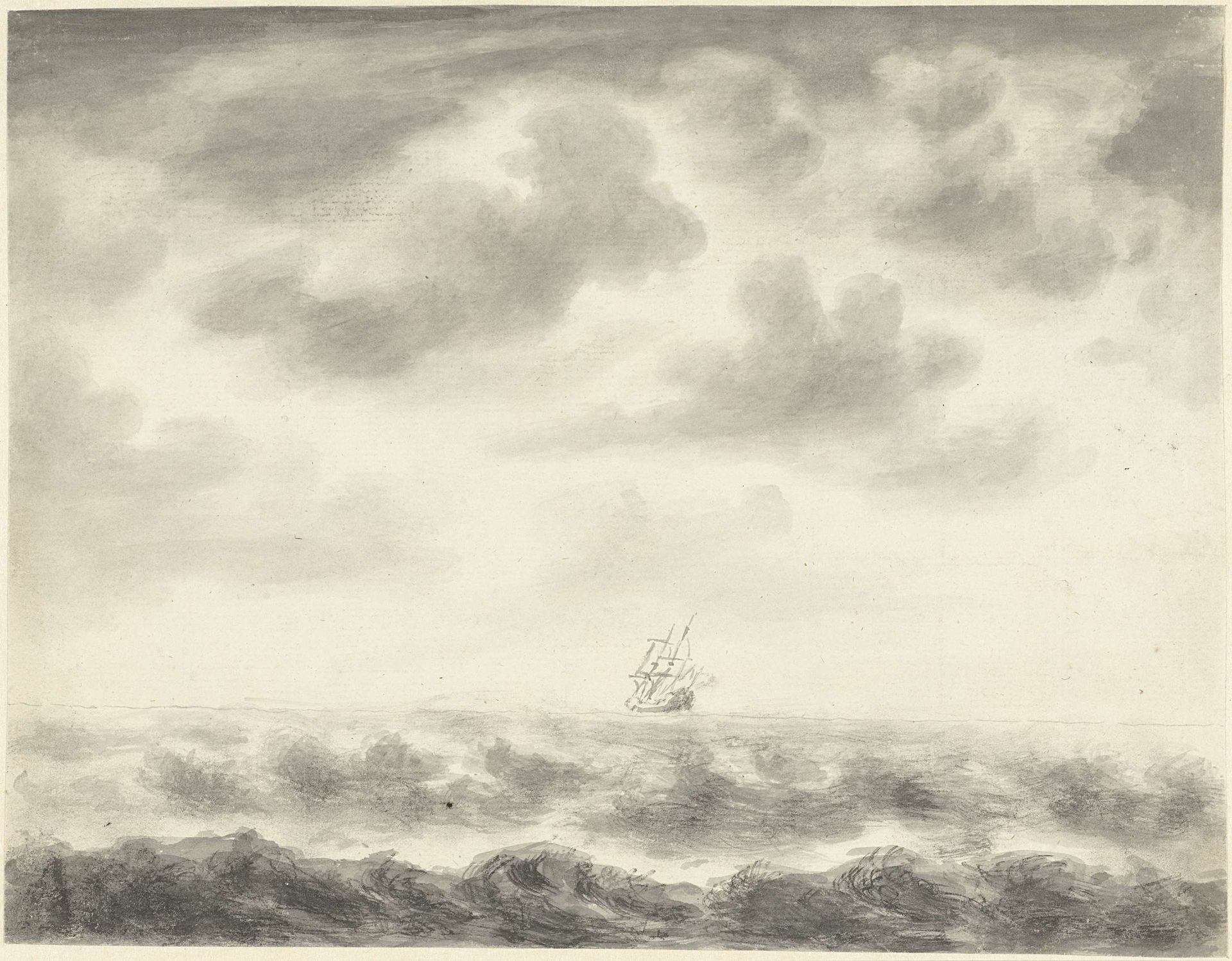 Zeegezicht by Pieter Idserts