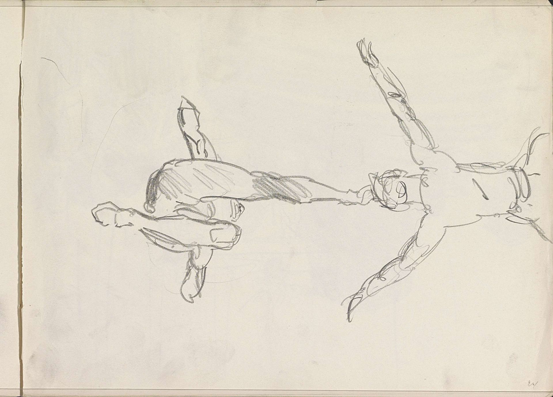 Twee acrobaten by Isaac Israels