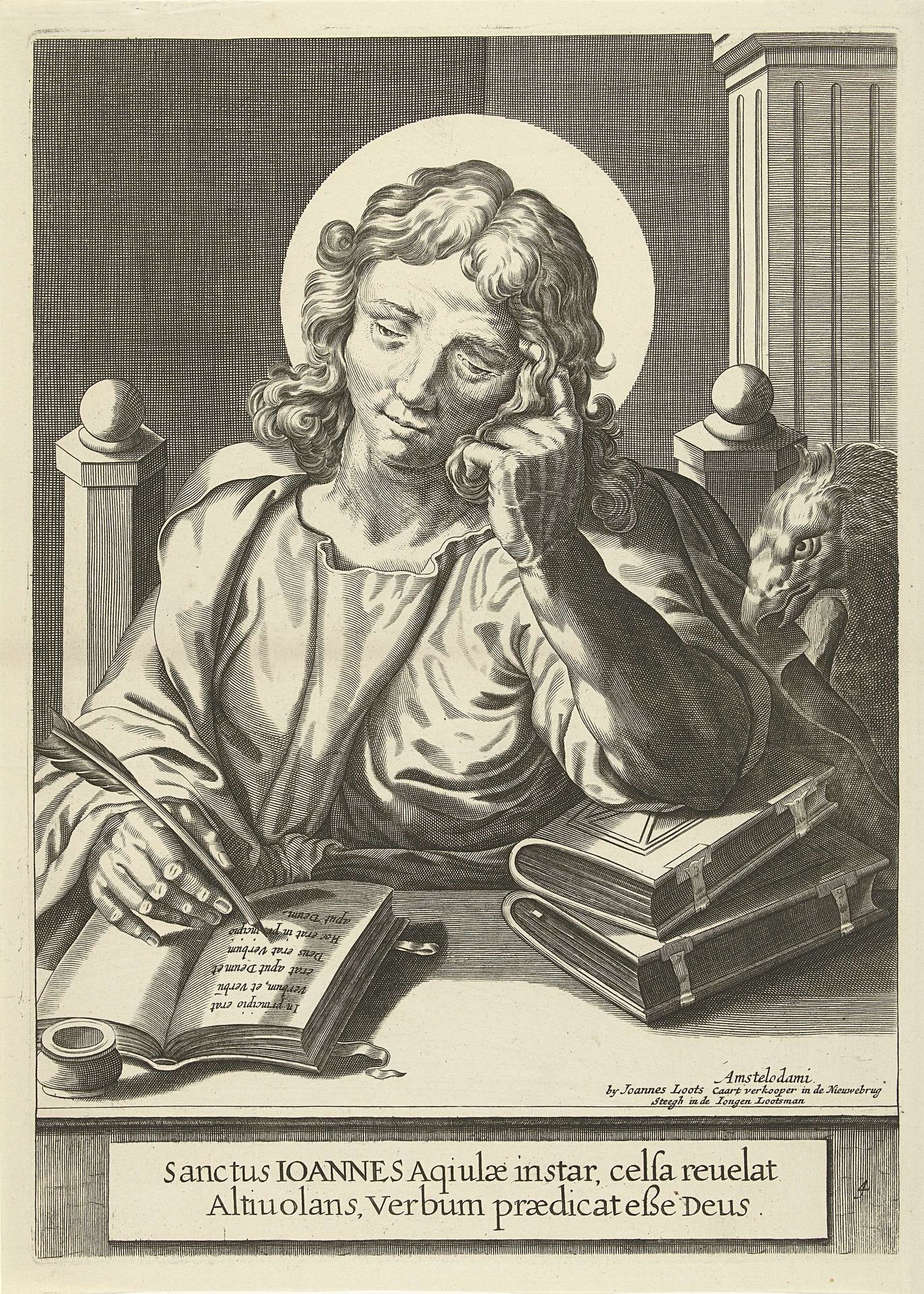 Johannes de evangelist by François van den Hoeye