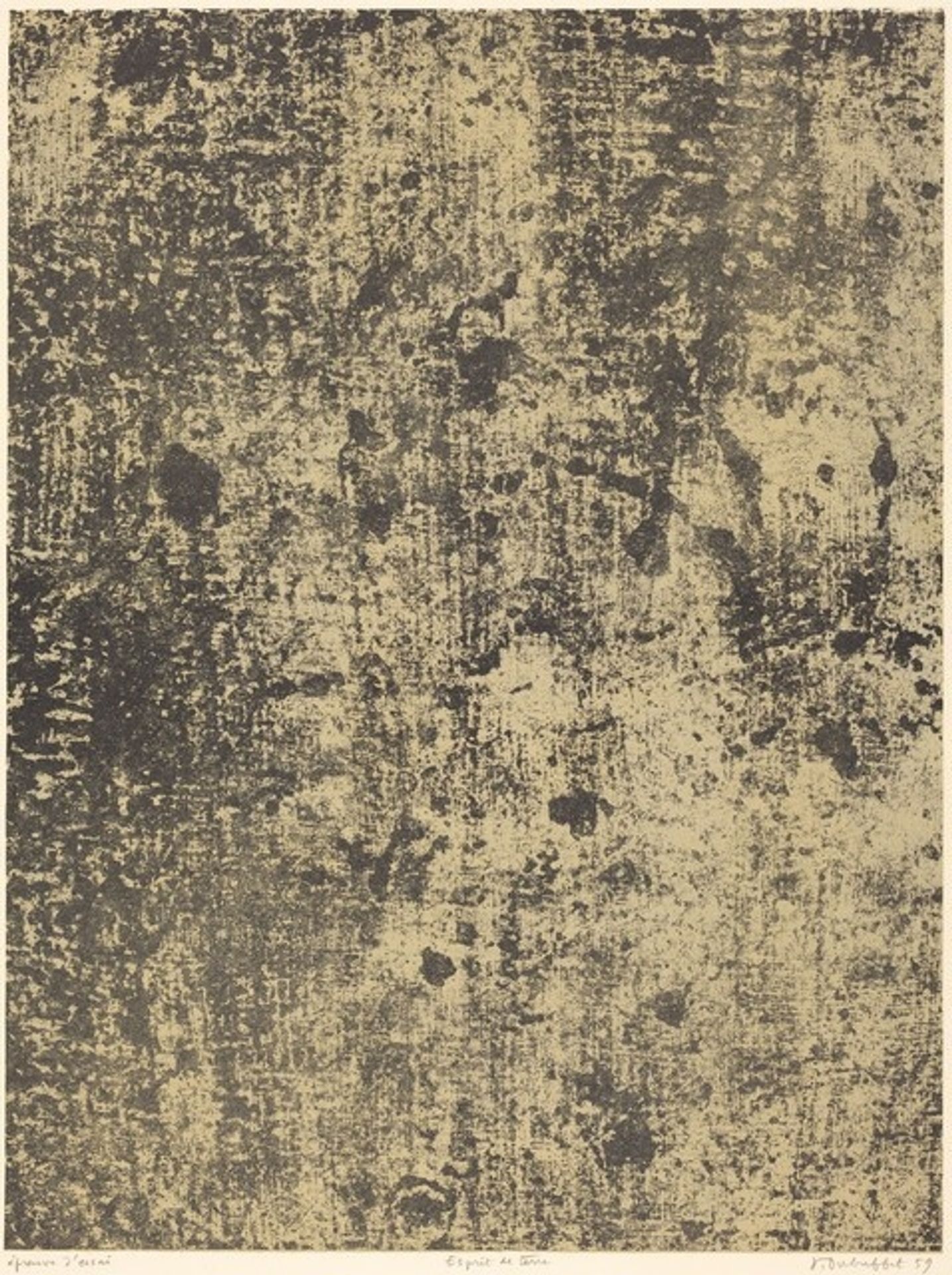 Esprit de terre by Jean Dubuffet