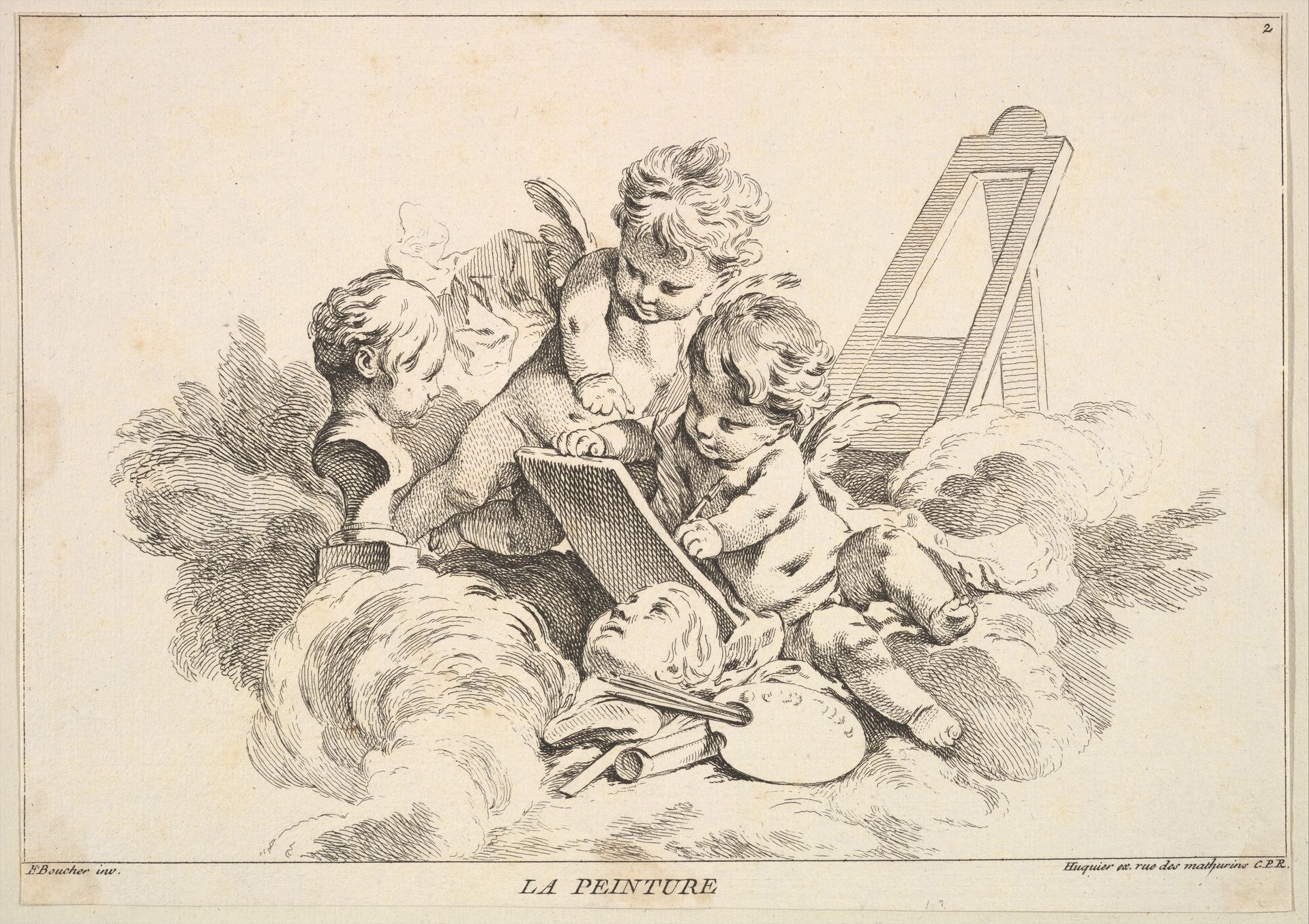 Painting by Louis Félix de La Rue