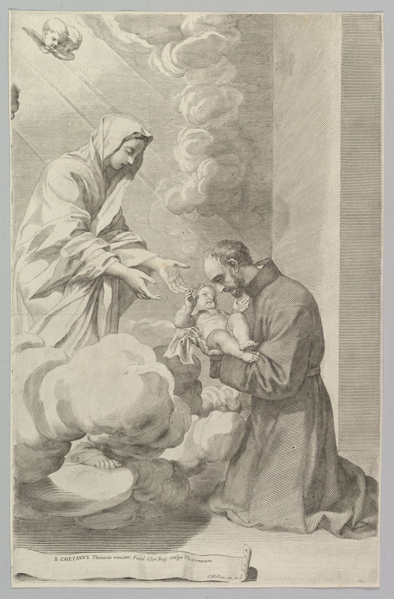 St. Gaëtan, Founder of the Theatines by Claude Mellan