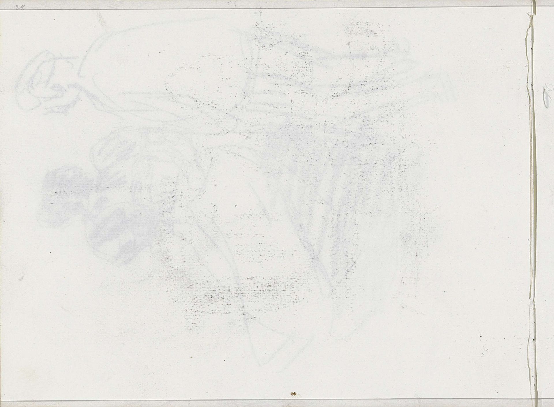 Abklatsch van een krijttekening by Isaac Israels