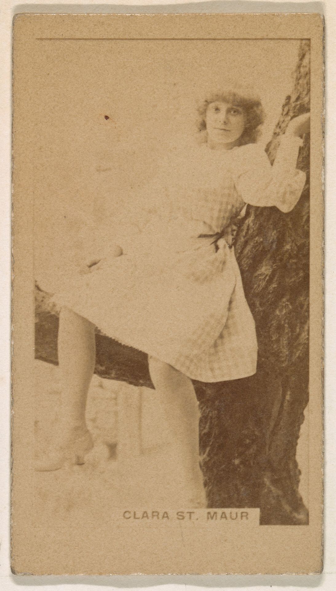 Clara St. Maur, from the Actresses series (N245) issued by Kinney Brothers to promote Sweet Caporal Cigarettes by Kinney Brothers Tobacco Company