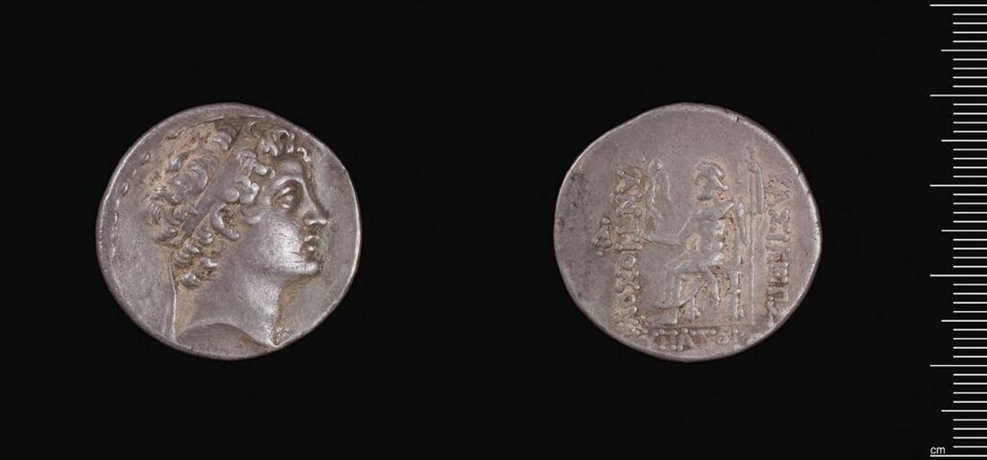 Tetradrachm of Antiochos V Eupator of Syria by Antiochos V Eupator