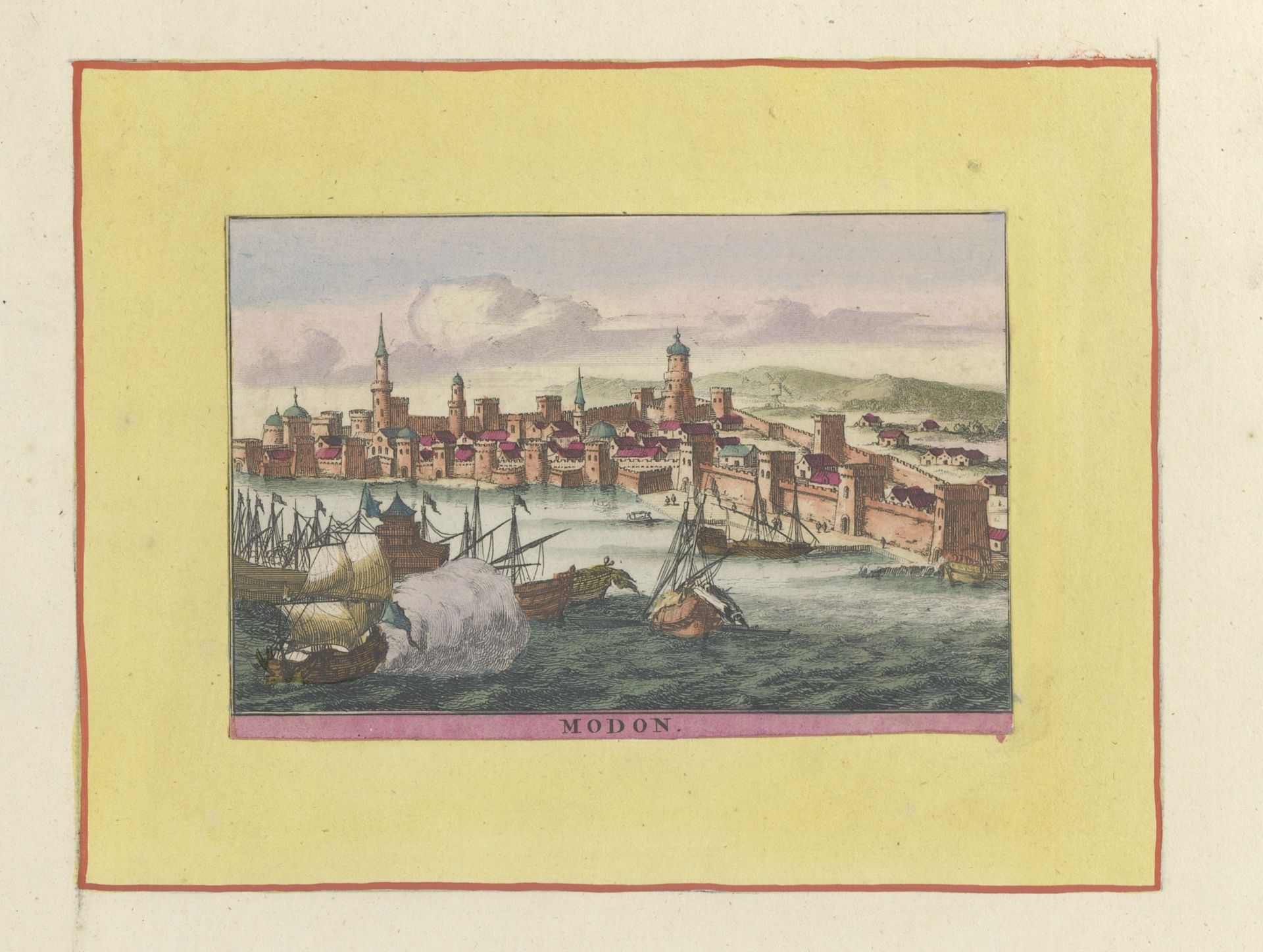 Gezicht op Methoni by Willem Swidde