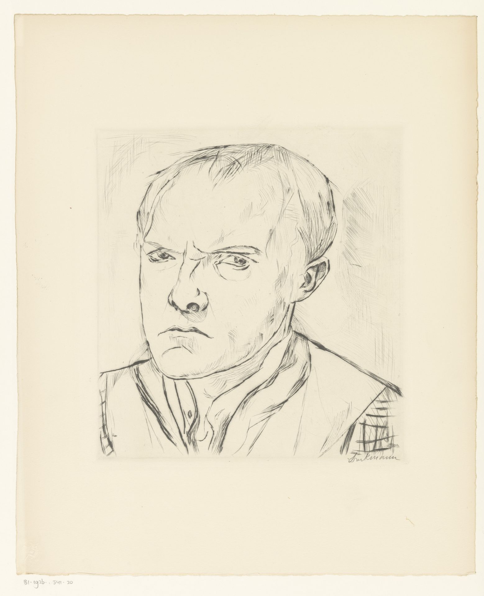 Zelfportret by Max Beckmann