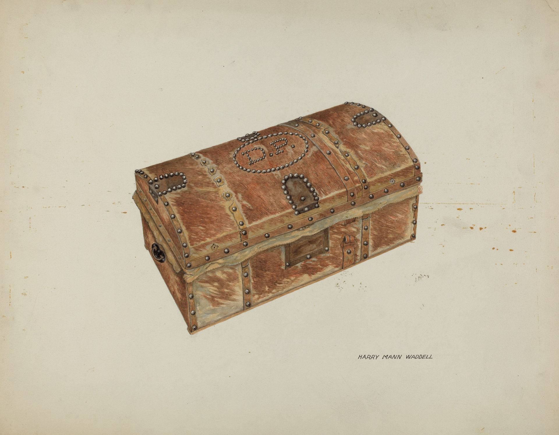 Cowhide Trunk by Harry Mann Waddell