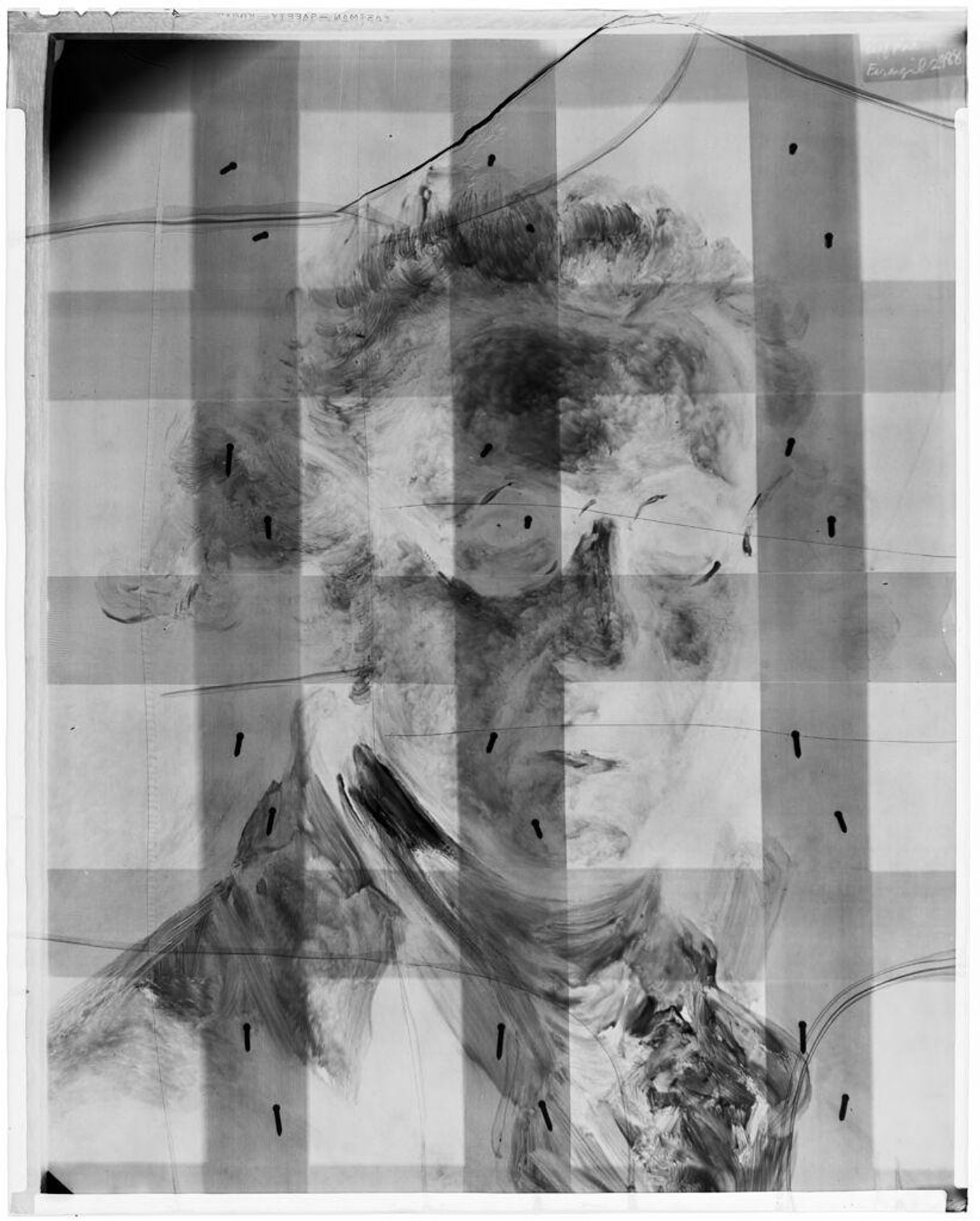 X-radiograph(s) of "Self-Portrait (copy)" by Artist of original: Sir Joshua Reynolds