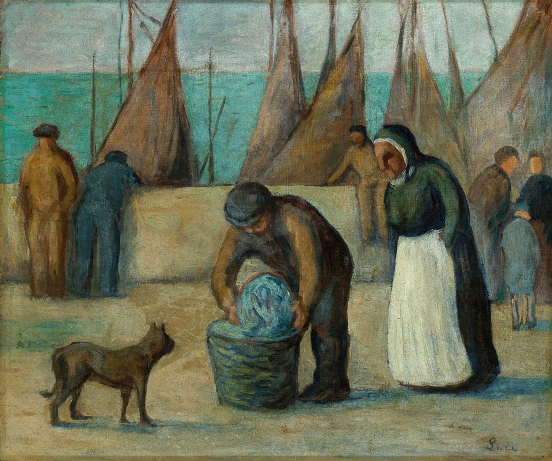La Rentrée des Pécheurs by Maximilien Luce