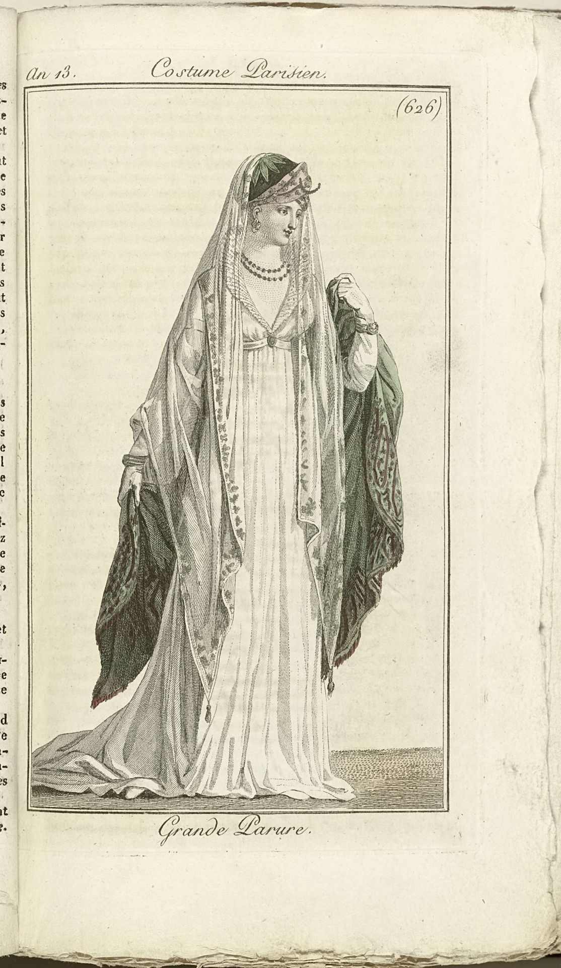 Journal des Dames et des Modes, Costume Parisien, 1805, An 13 (626) Grande Parure. by Horace Vernet